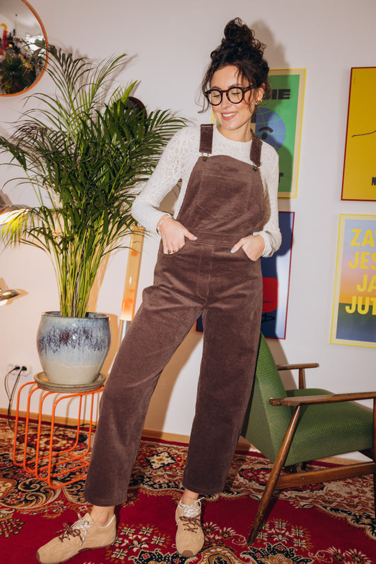 Spodnie ogrodniczki CAMPO CHOCO