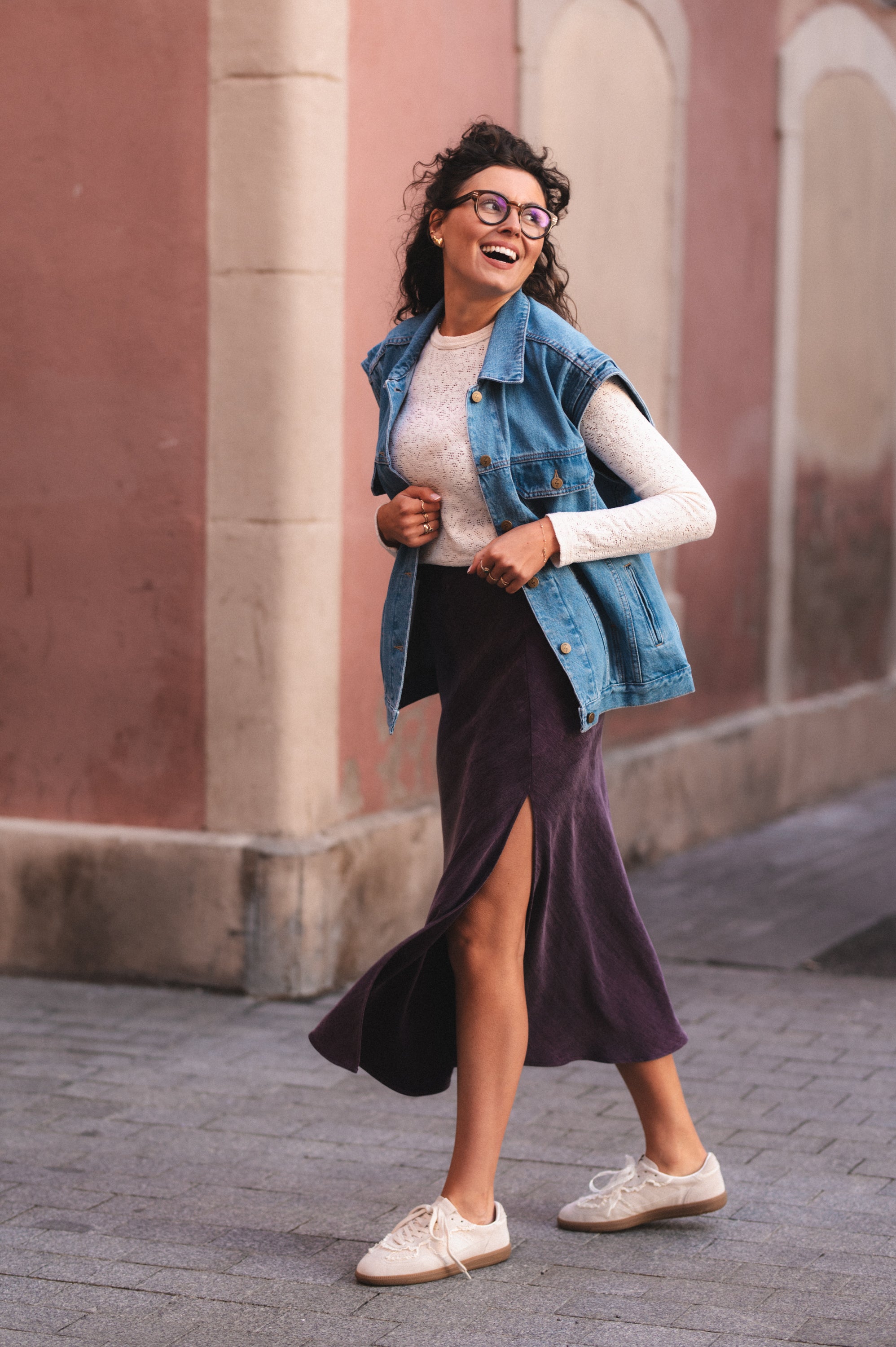 Spódnica MORELLA z rozcięciem UVA