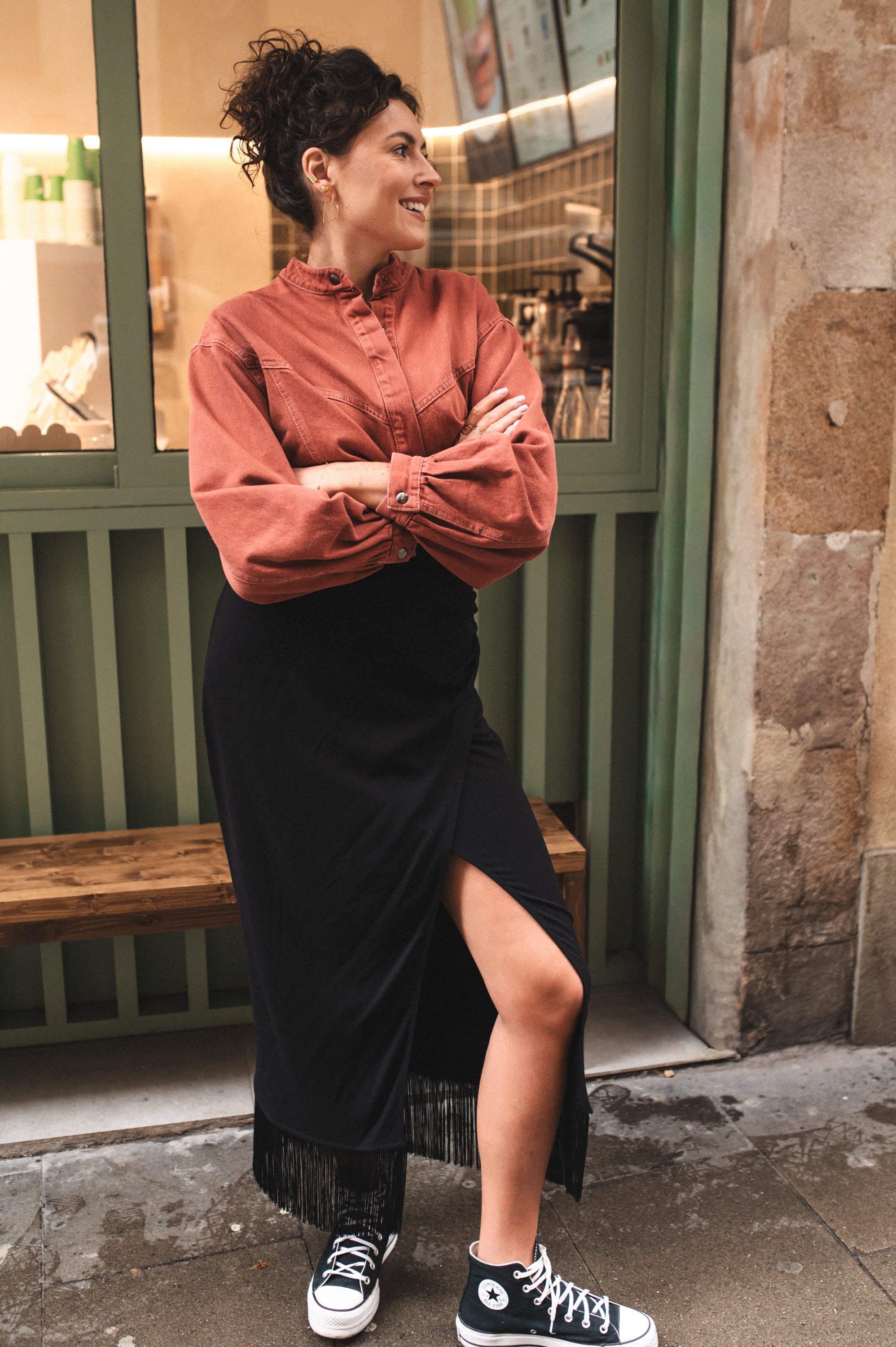 Spódnica z frędzlami TULUM ANDALUCIA