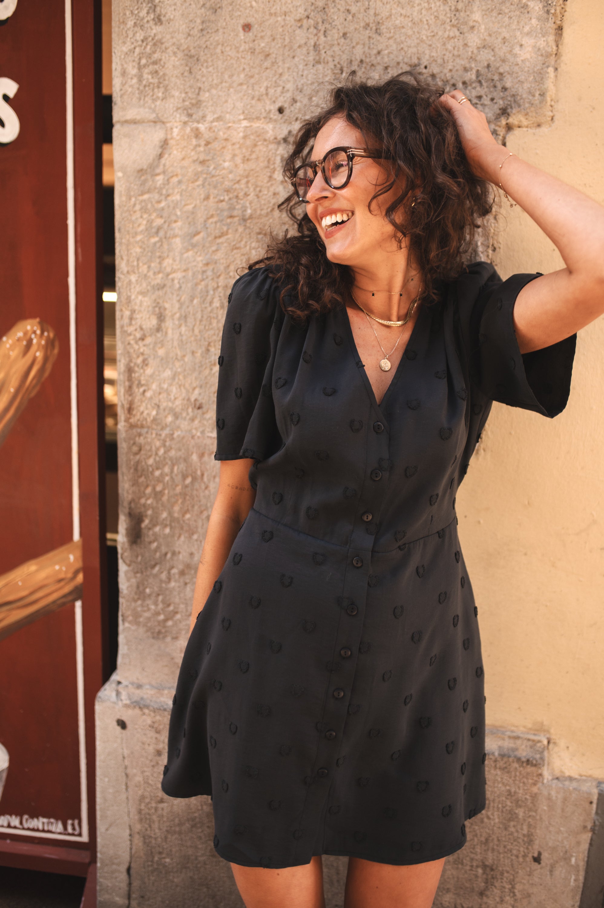 Sukienka ALURA CORAZÓN NEGRO