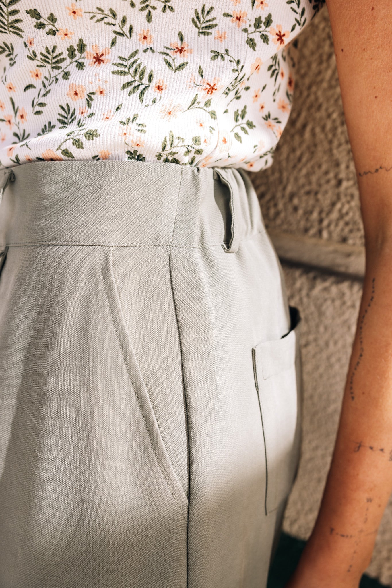 Spodnie EMMA EUCALIPTO