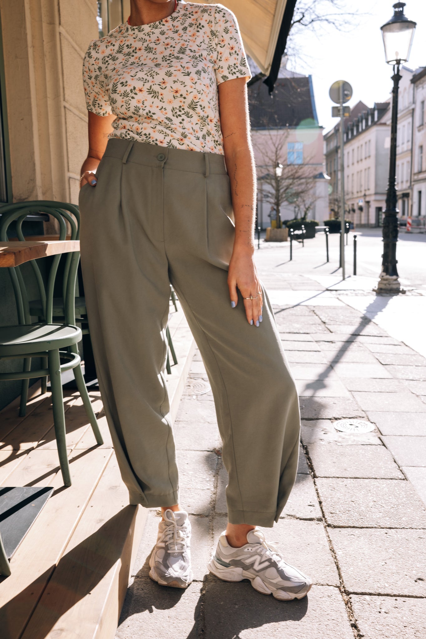 Spodnie EMMA EUCALIPTO