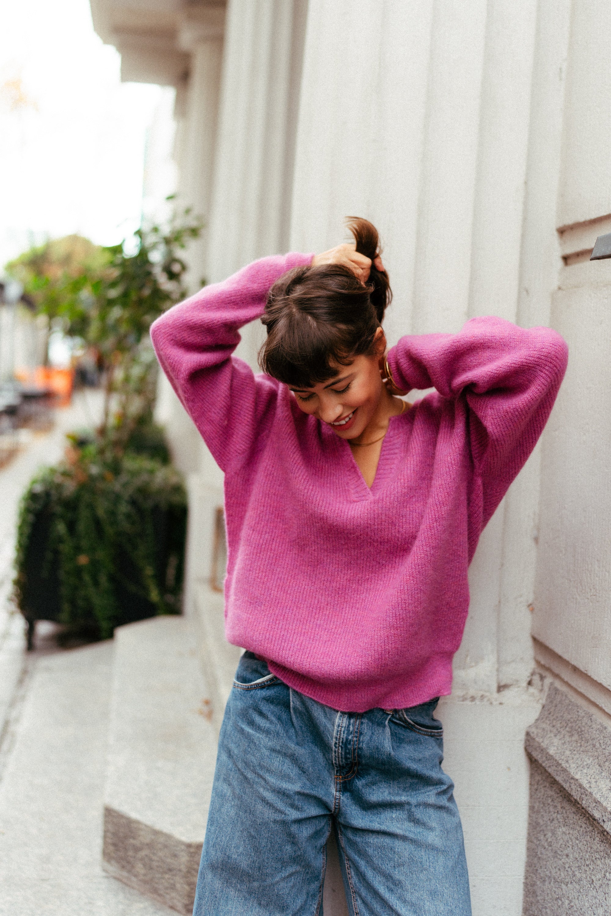 Sweter ANDINA MAGENTA