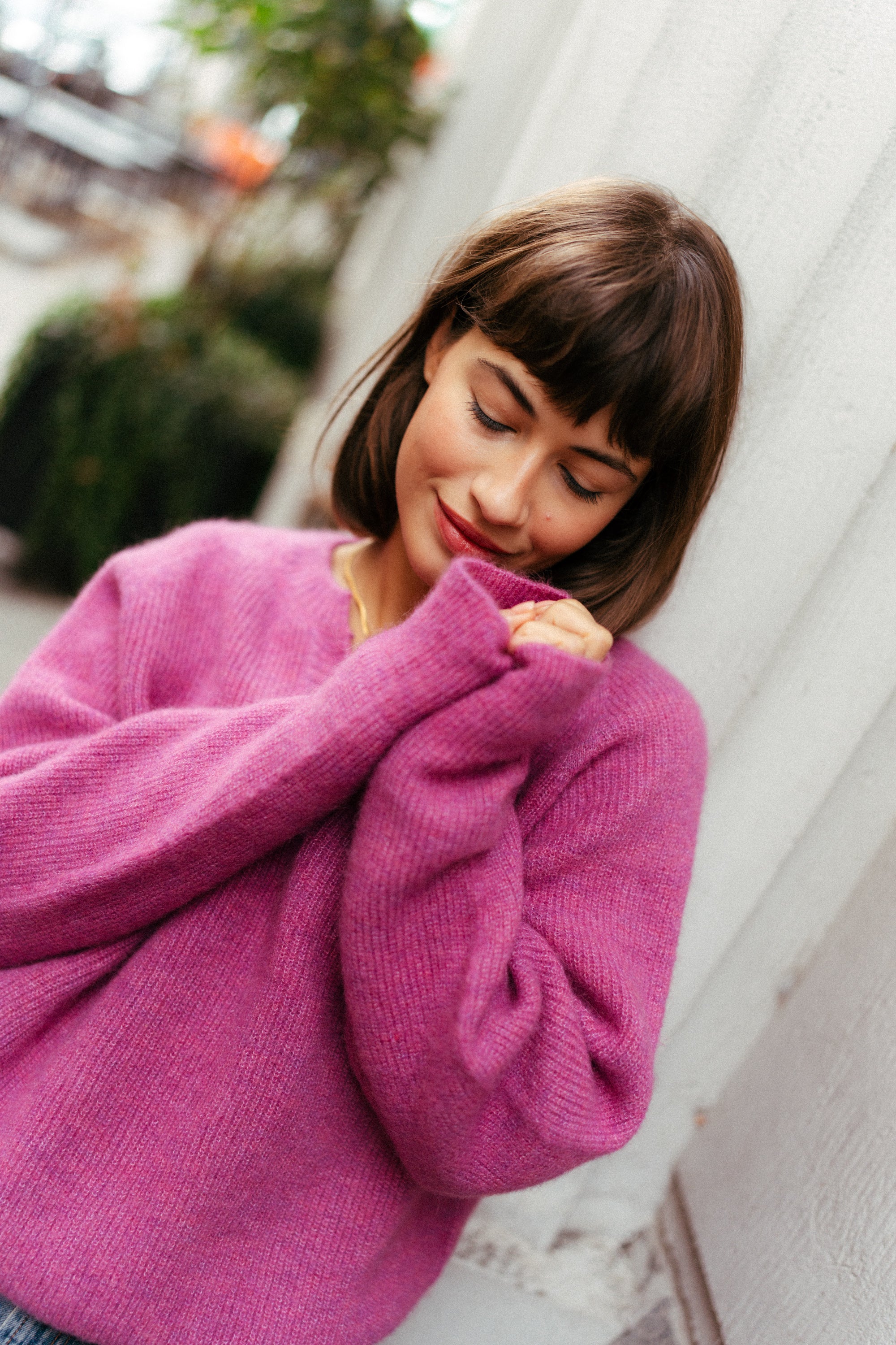 Sweter ANDINA MAGENTA