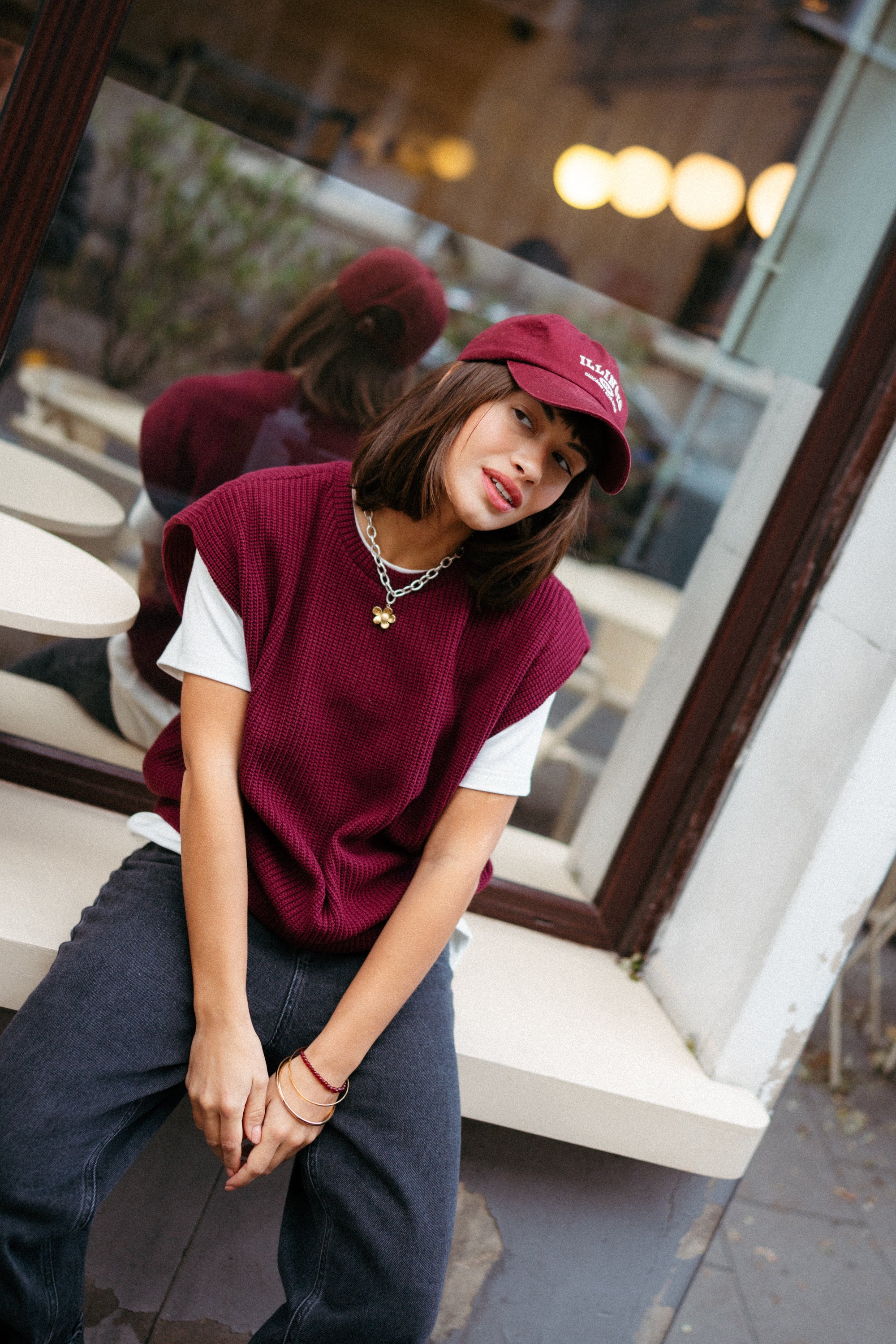 Kamizelka ARIANA BURGUND