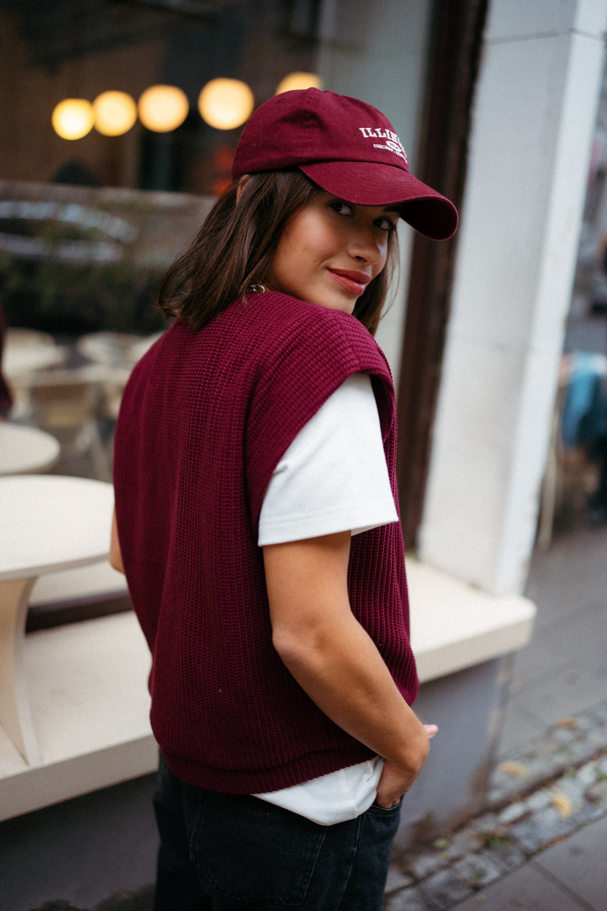 Kamizelka ARIANA BURGUND