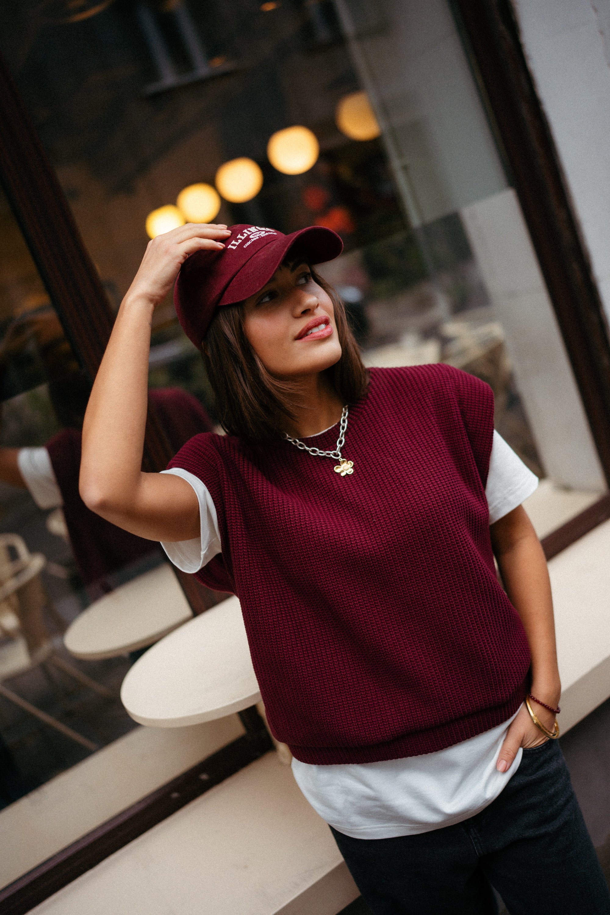 Kamizelka ARIANA BURGUND