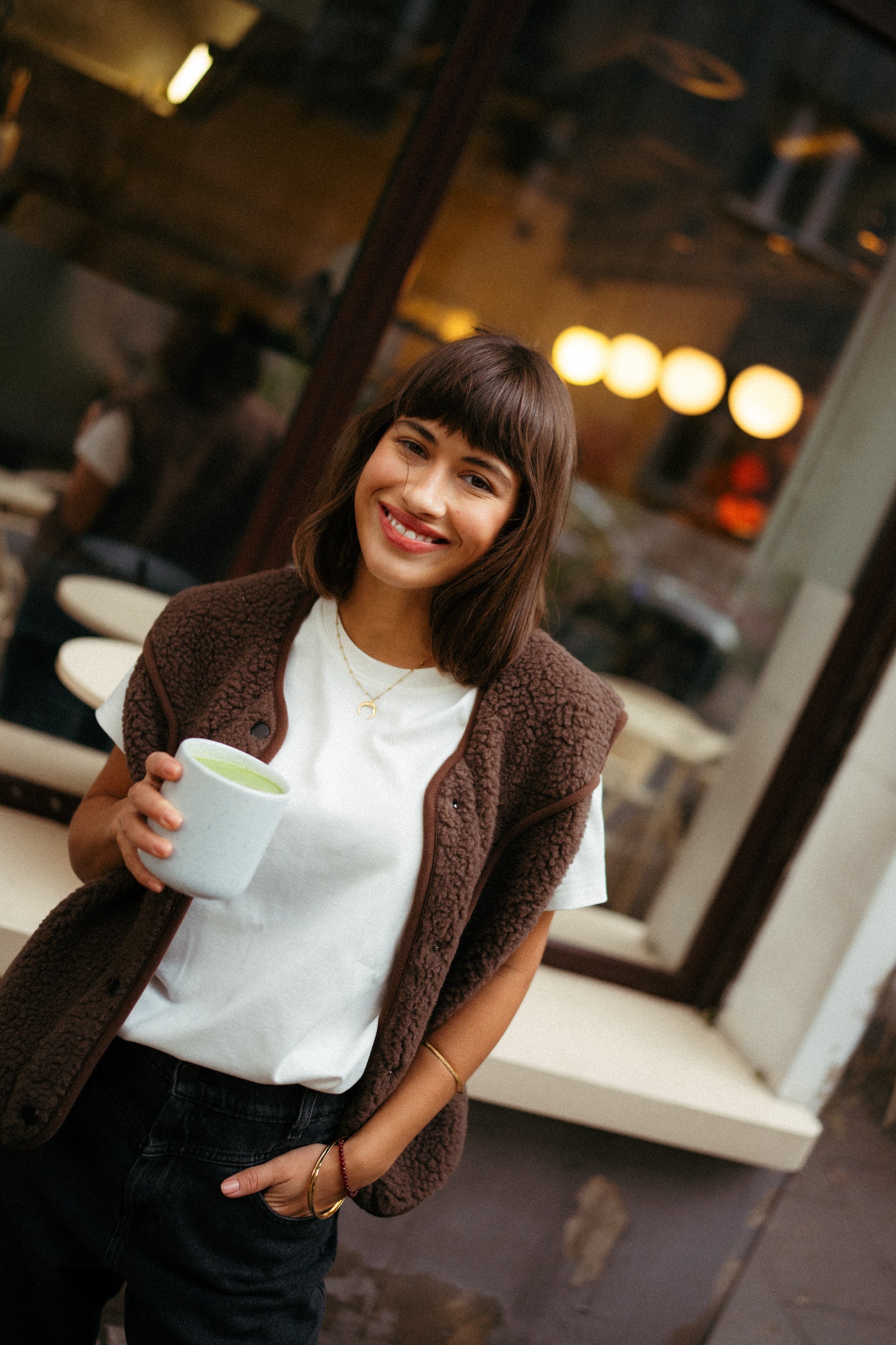 Kamizelka MERINO ZULI & ALWERO CHOCO