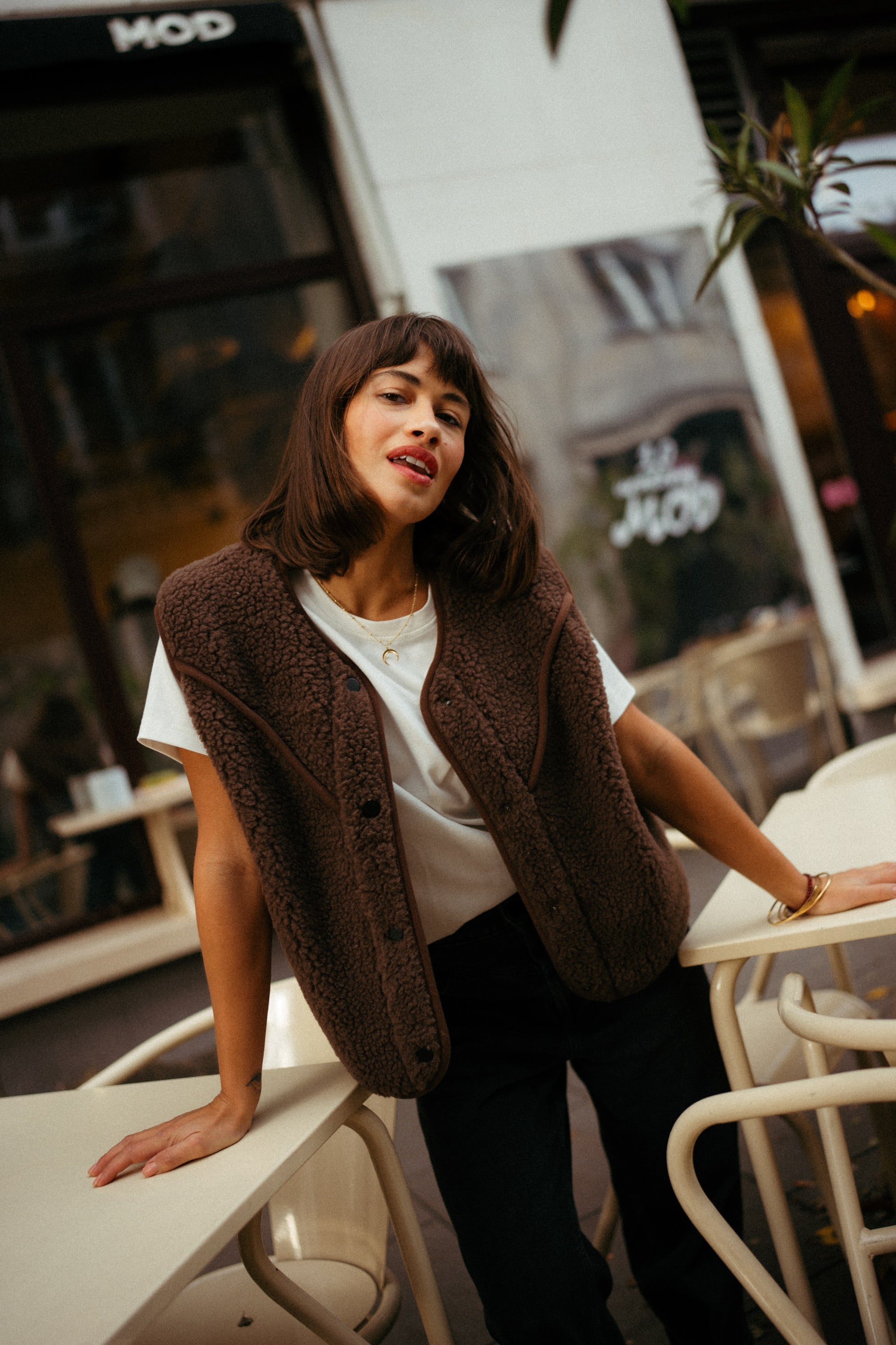 Kamizelka MERINO ZULI & ALWERO CHOCO