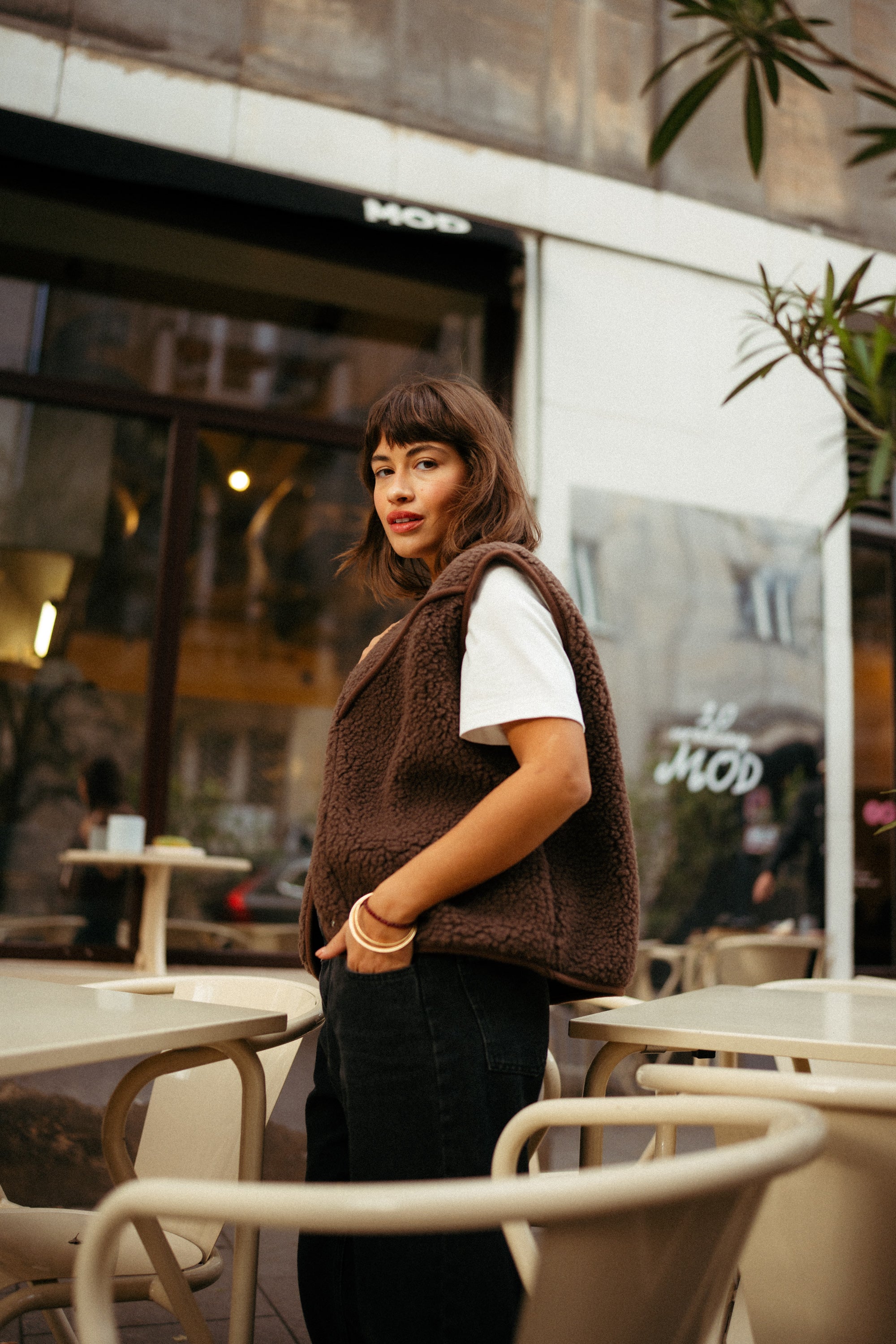 Kamizelka MERINO ZULI & ALWERO CHOCO