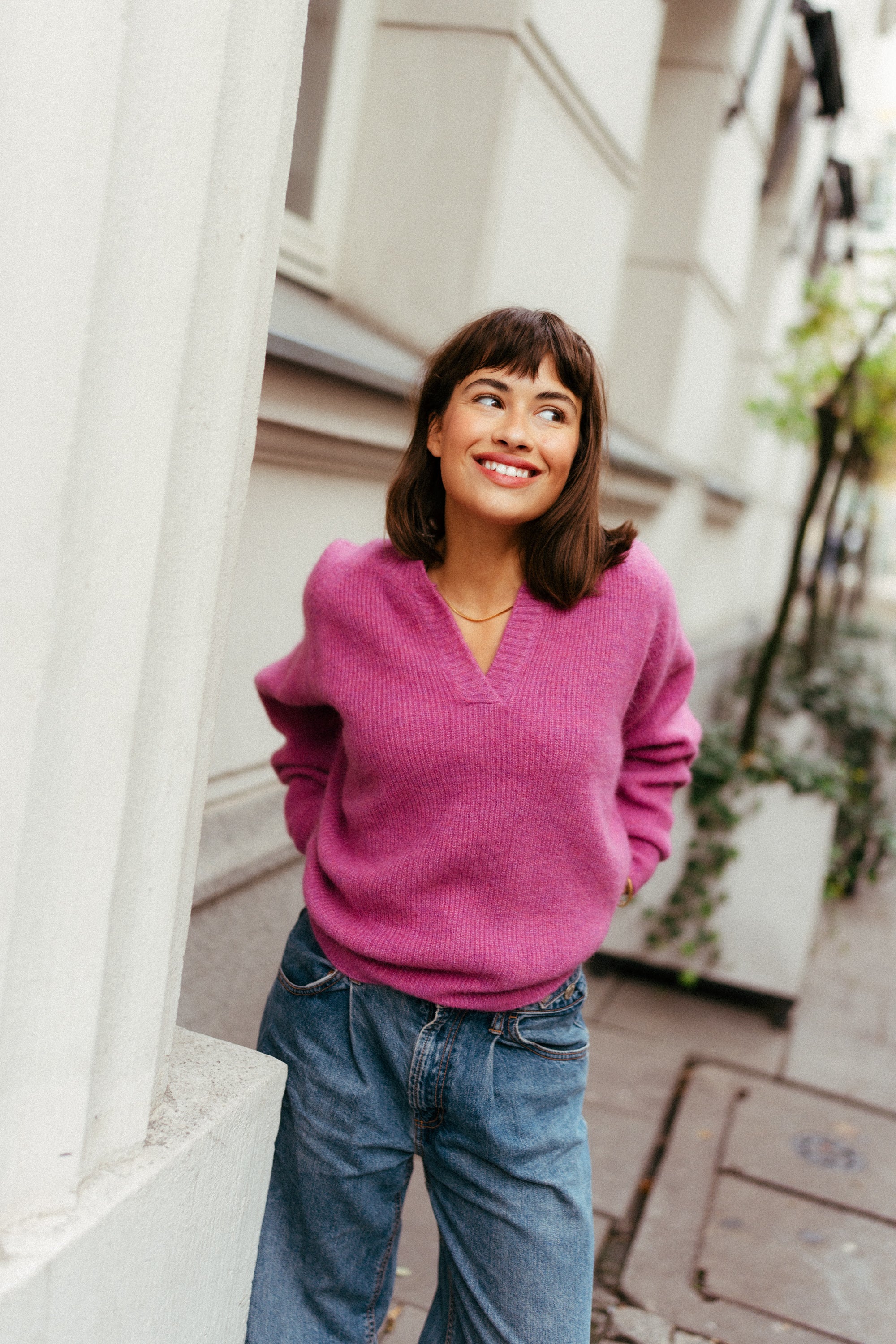 Sweter ANDINA MAGENTA