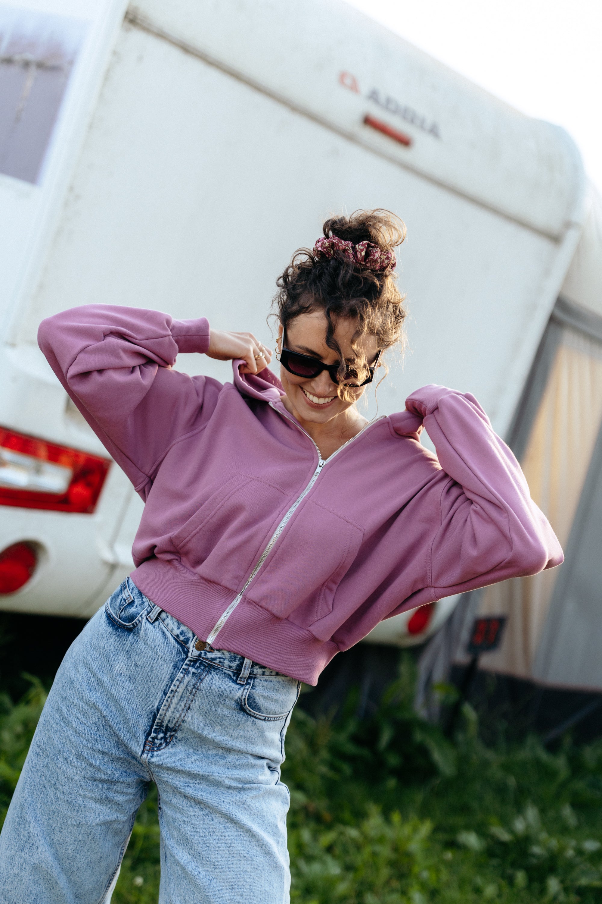 Bluza z kapturem CAPUCHA MORADO