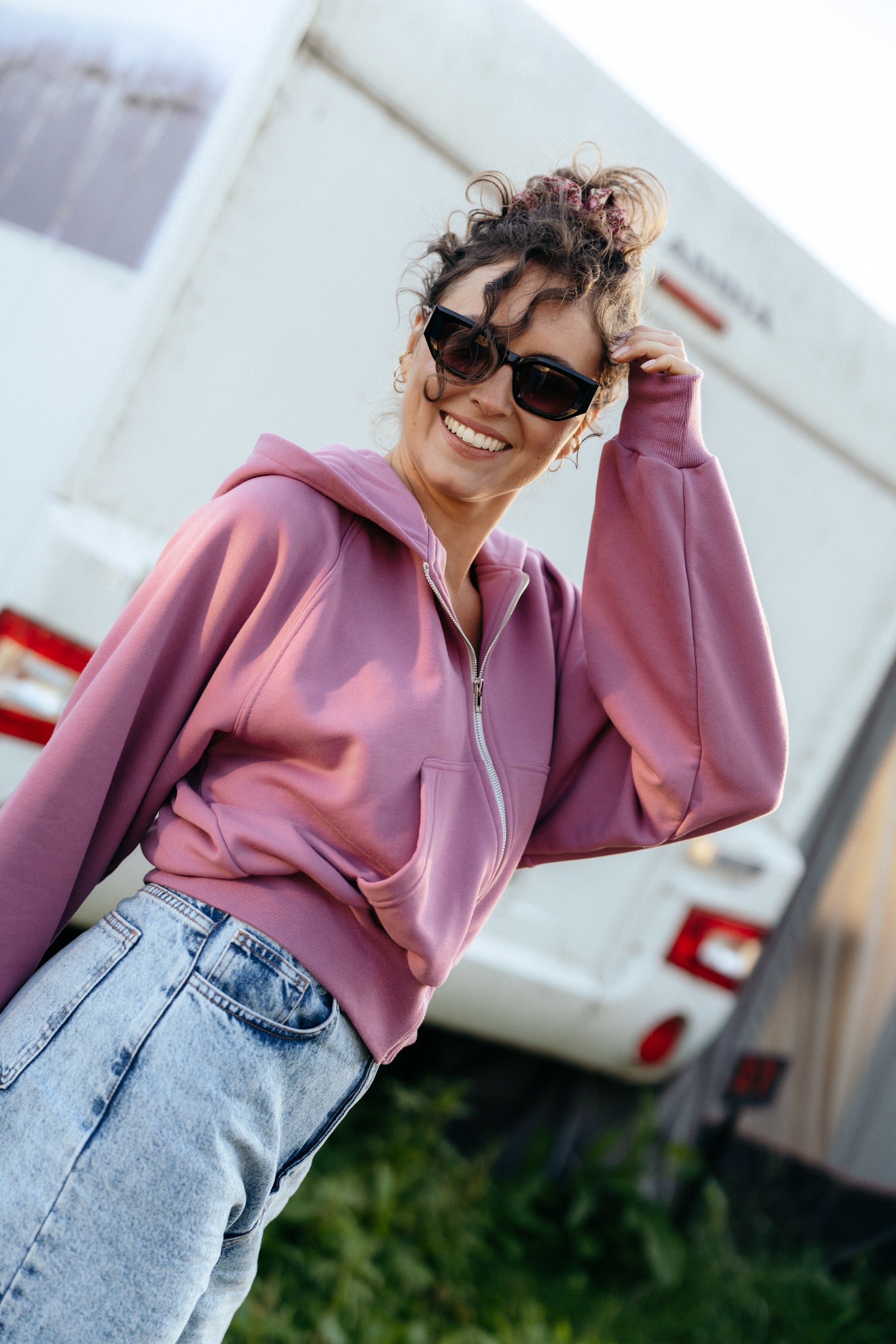 Bluza z kapturem CAPUCHA MORADO
