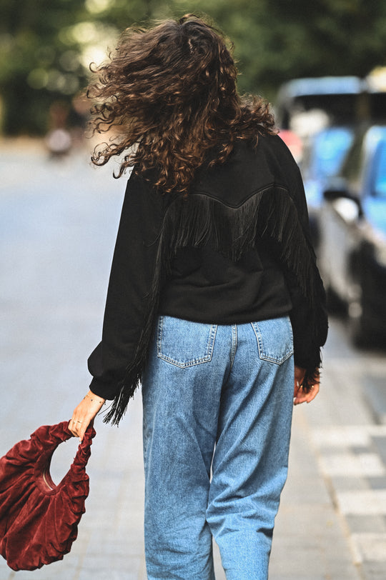 Bluza z frędzlami ANDALUCIA NEGRA