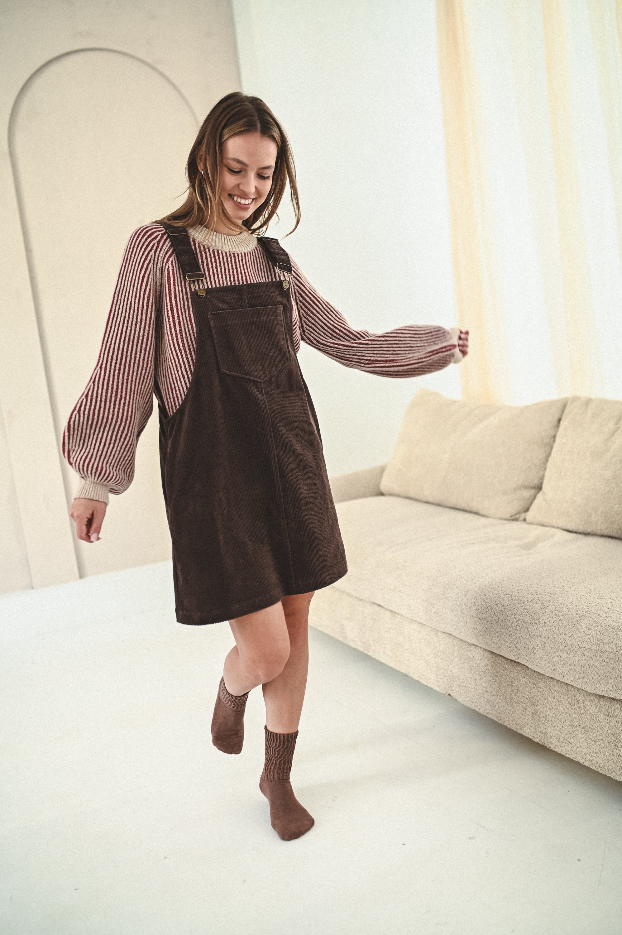 Sukienka JARDINERA CHOCO