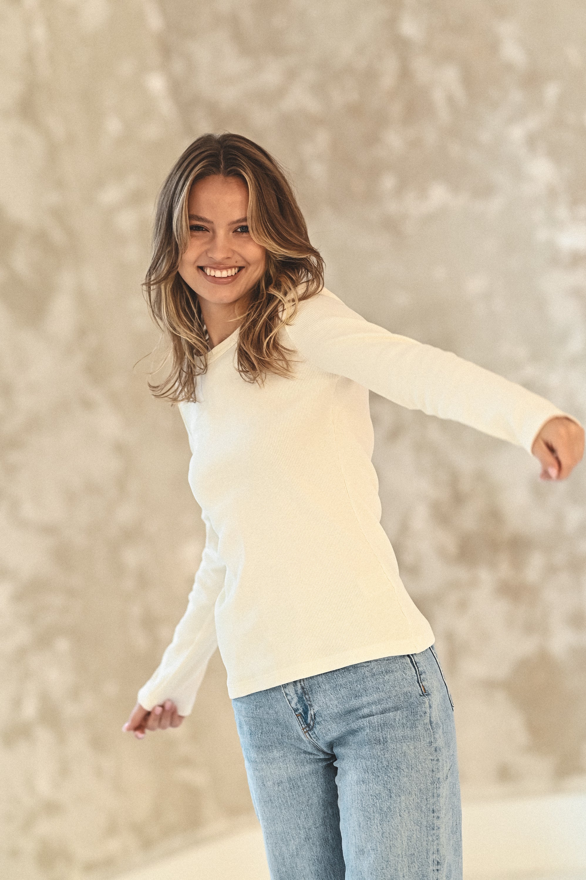 Longsleeve LLANES CREMA