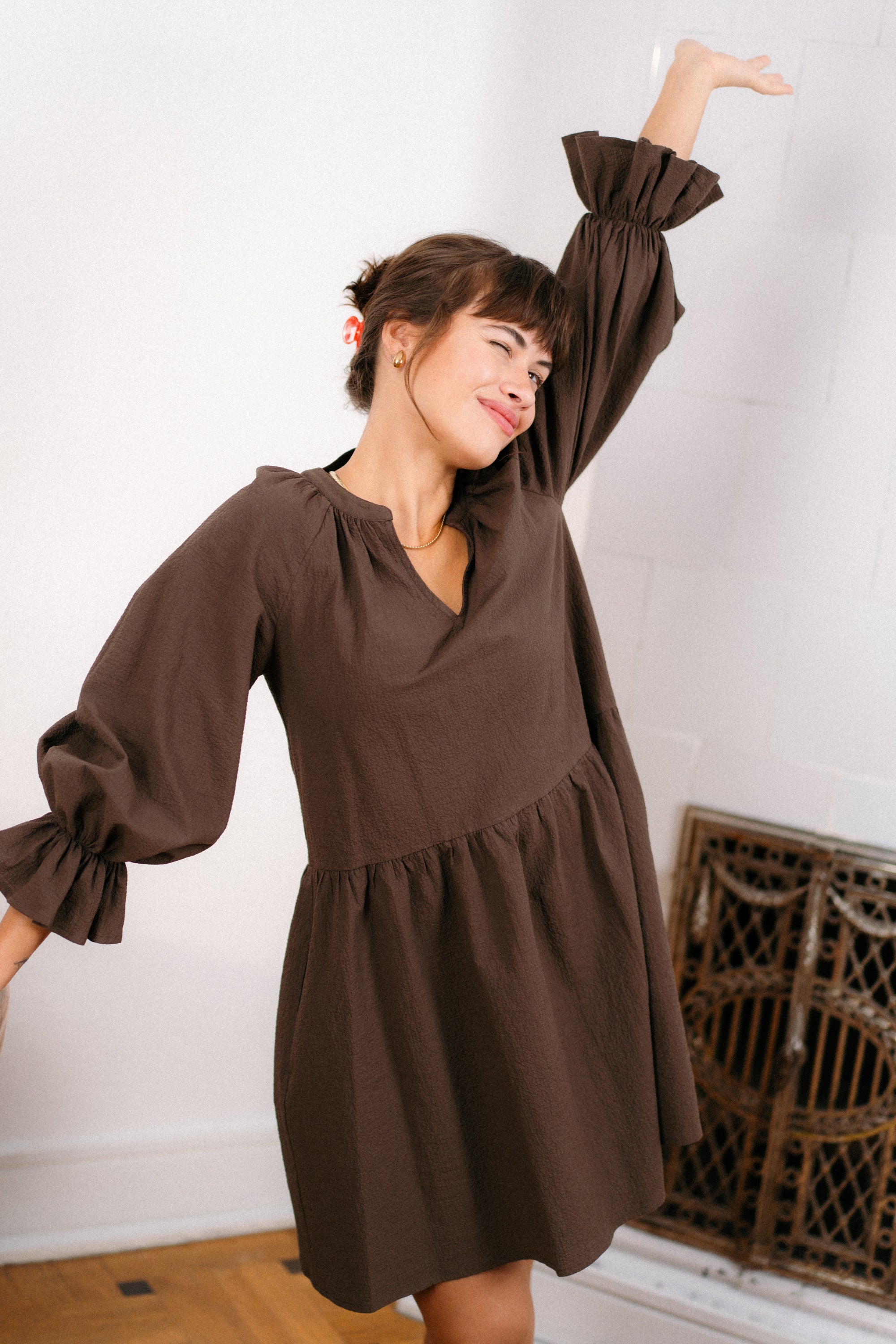 Sukienka LIA MARRÓN