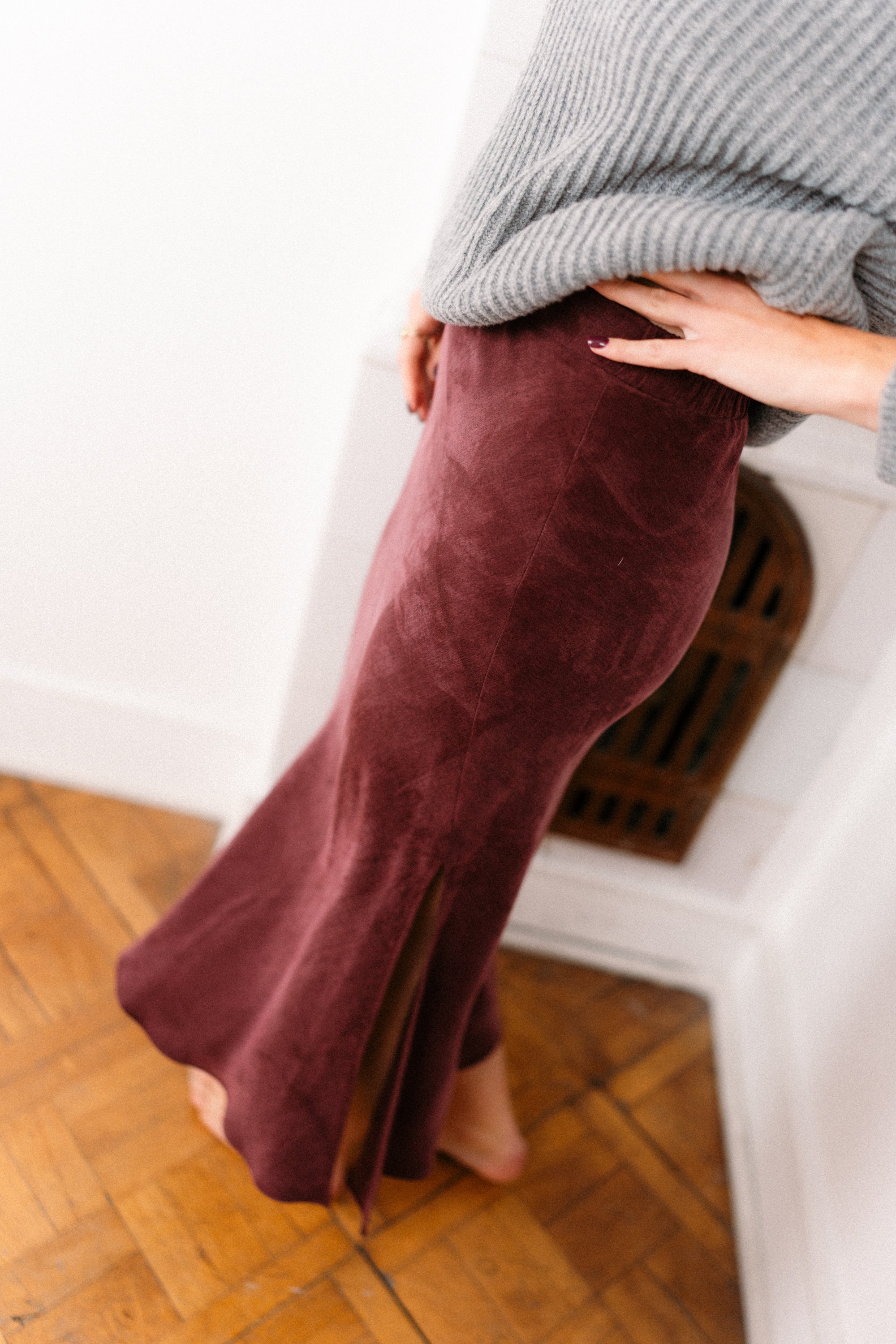 Spódnica MORELLA z rozcięciem CARMIN