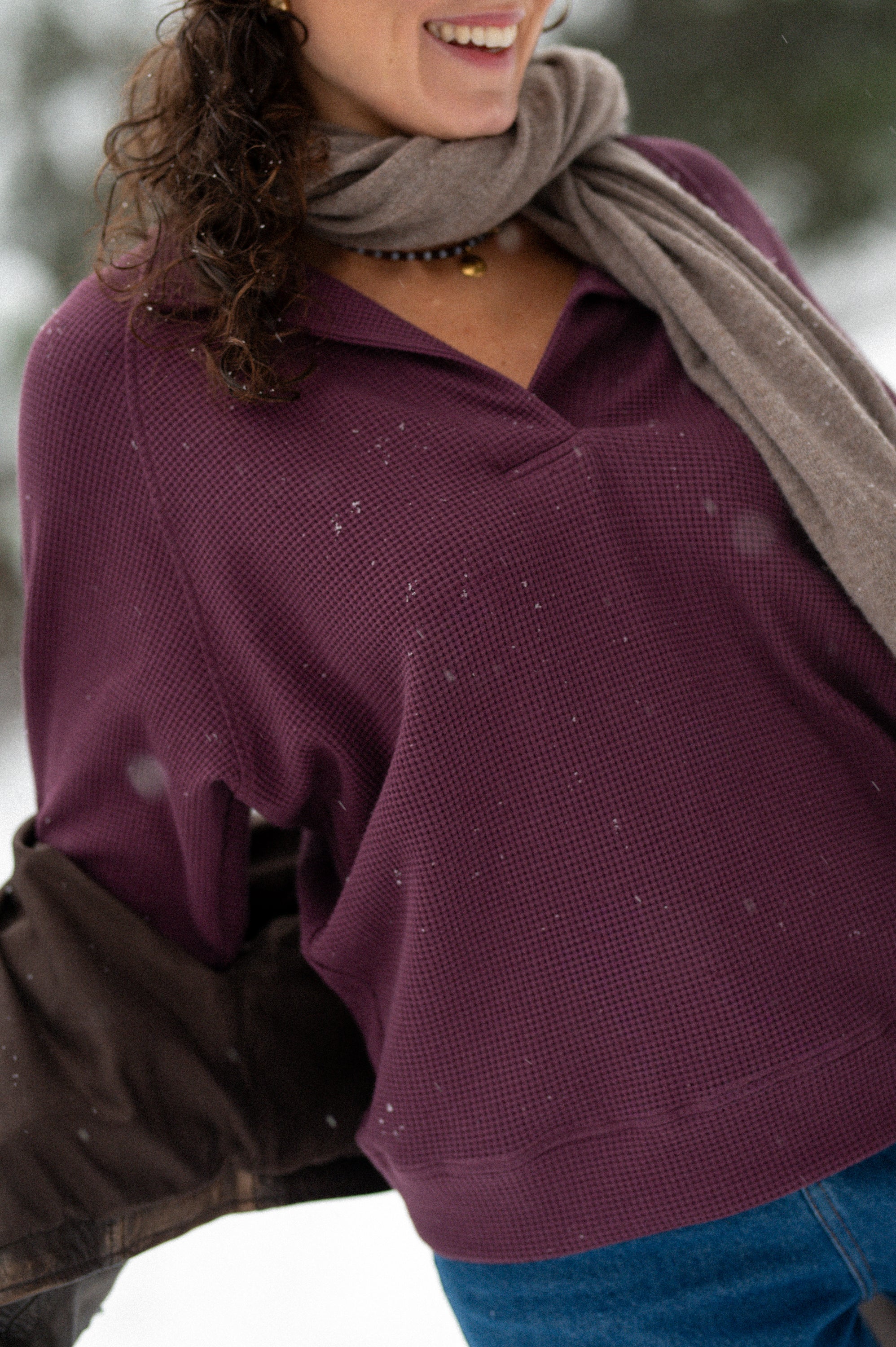 Bluza polo AMARA BERENJENA