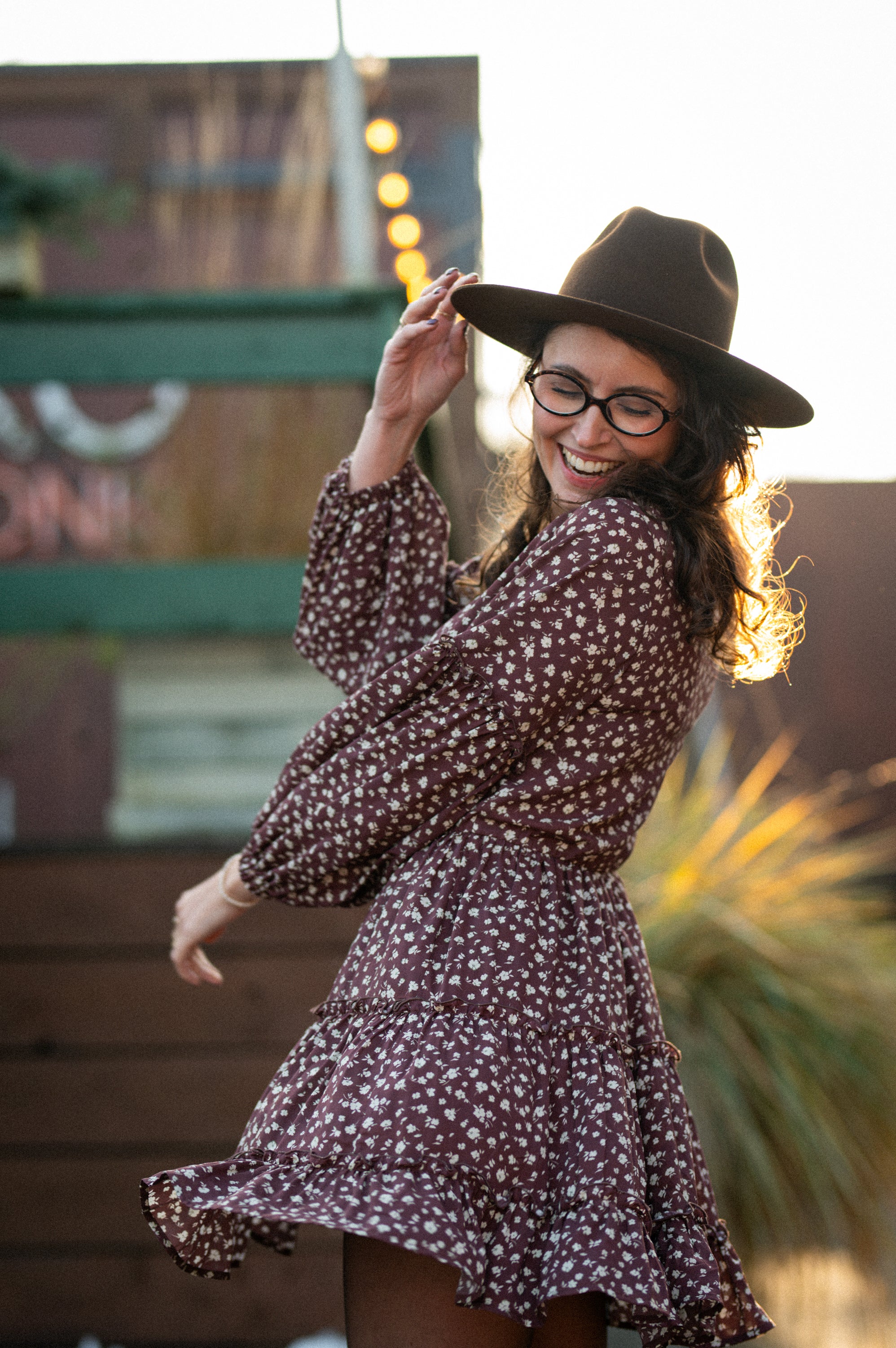 Sukienka MALAGA CAOBA