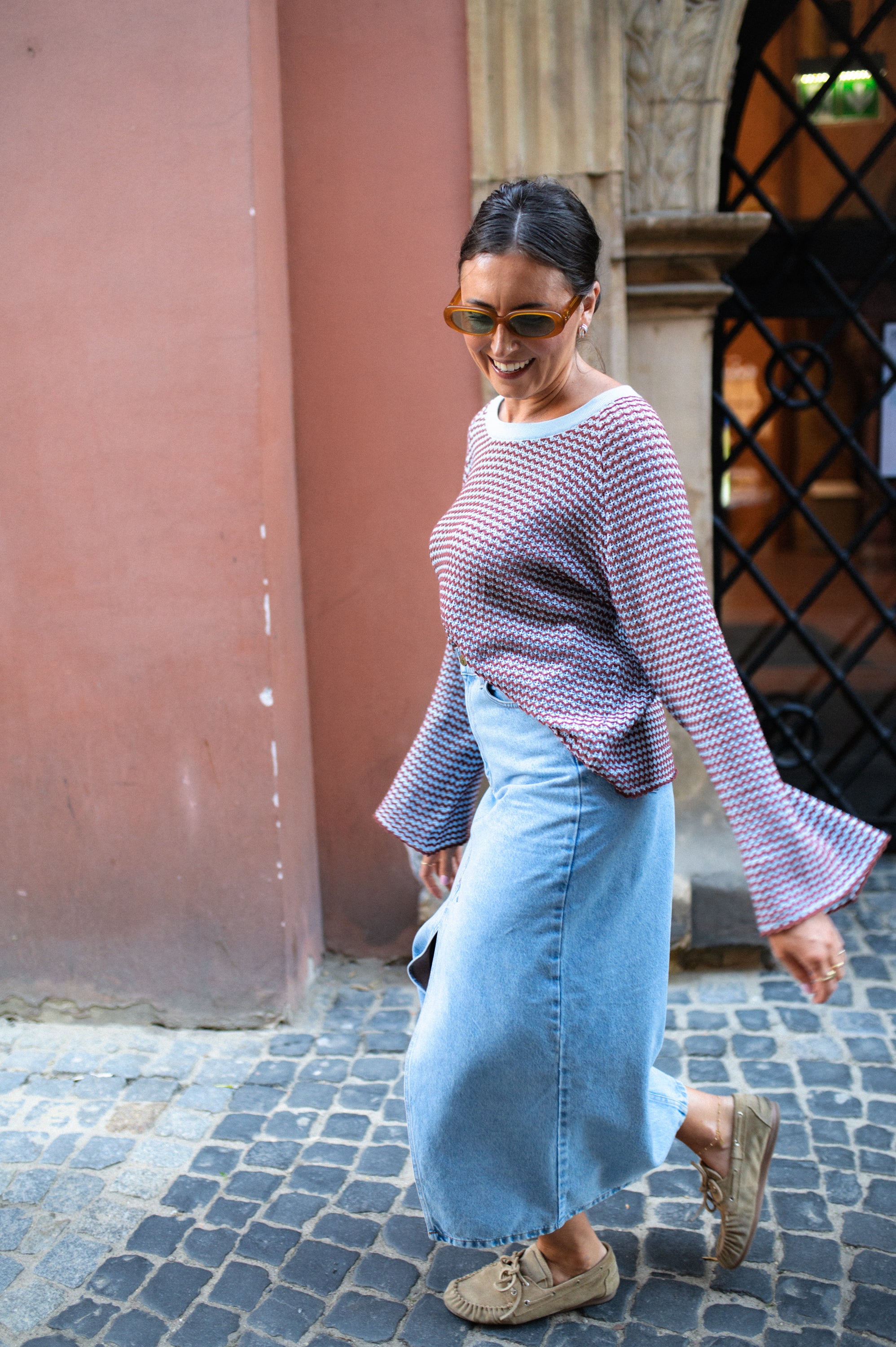 Sweter ażurowy LAGOS MAR