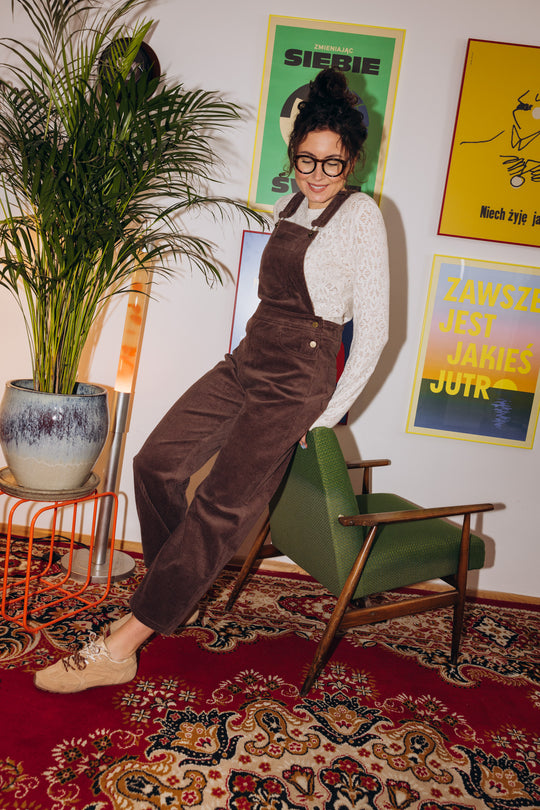 Spodnie ogrodniczki CAMPO CHOCO