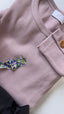 Bluzka bawełniana prążkowana z drewnianymi guzikami VIGO Livida