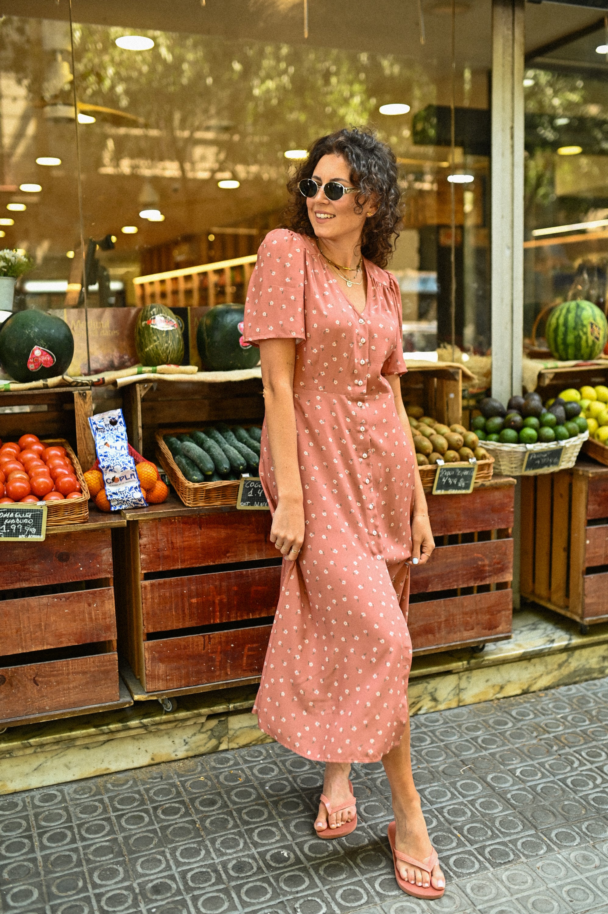 Sukienka AMAIA COBRE