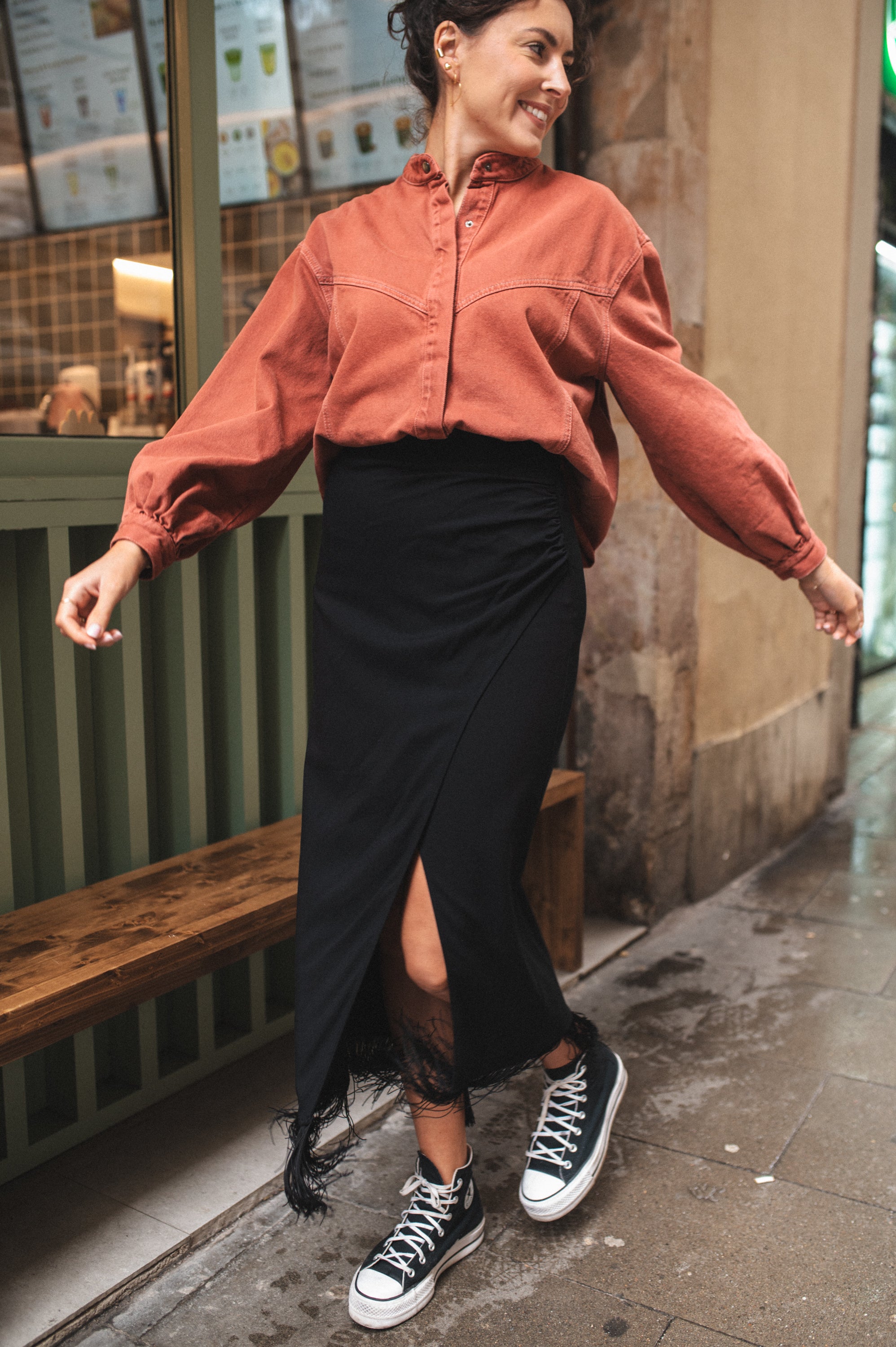 Spódnica z frędzlami TULUM ANDALUCIA