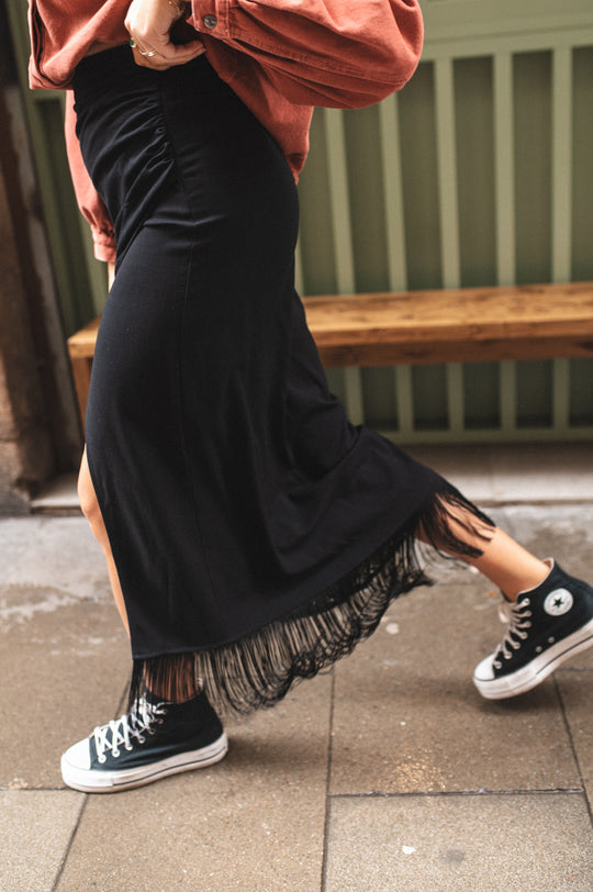 Spódnica z frędzlami TULUM ANDALUCIA