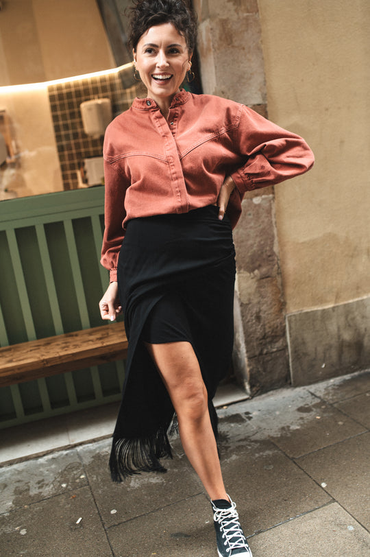 Spódnica z frędzlami TULUM ANDALUCIA