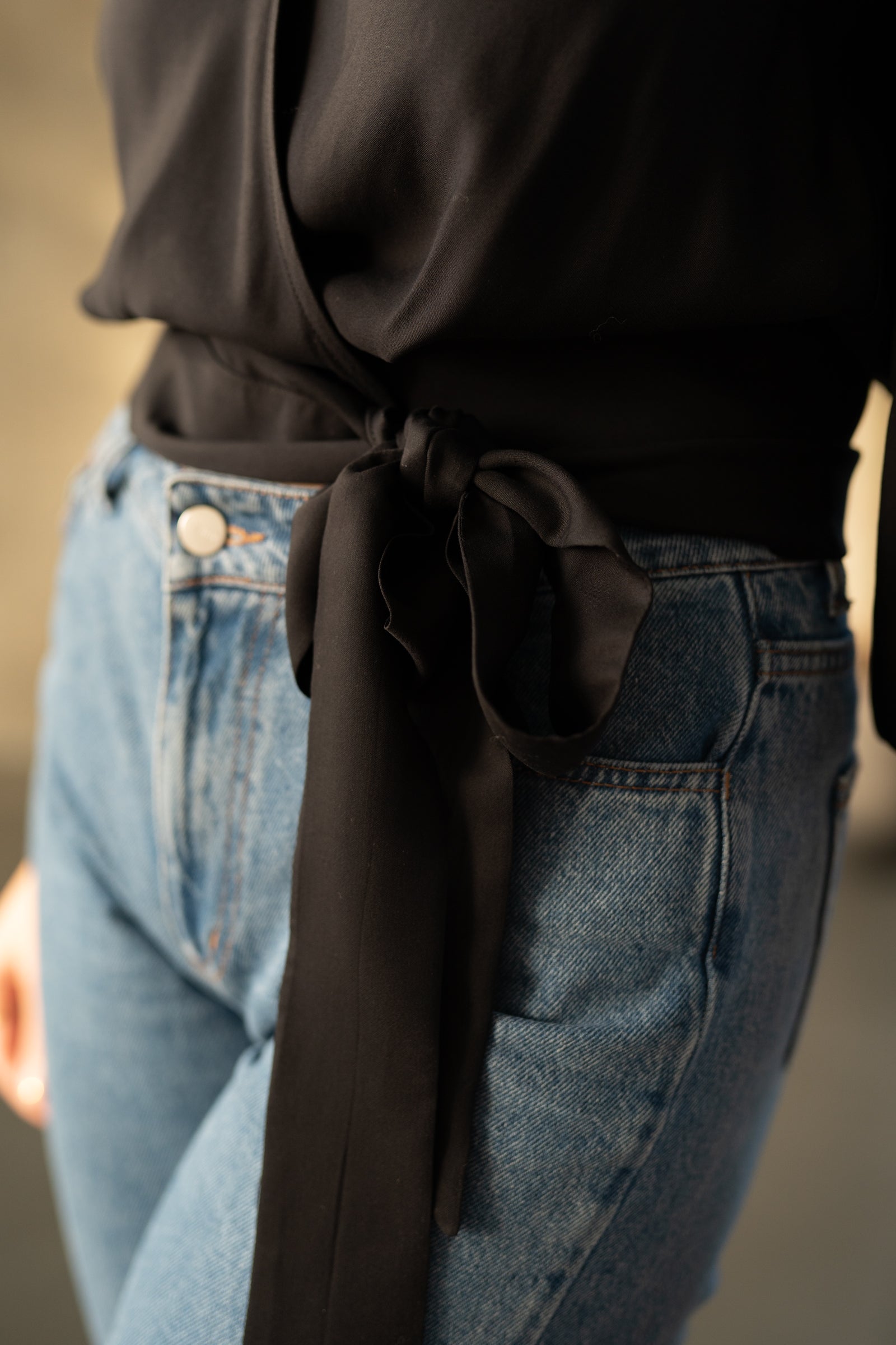 Bluzka kopertowa MERIDA NEGRA