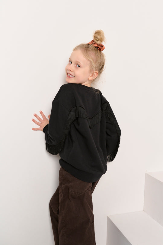 Bluza dziecięca z frędzlami ANDALUCIA NEGRA