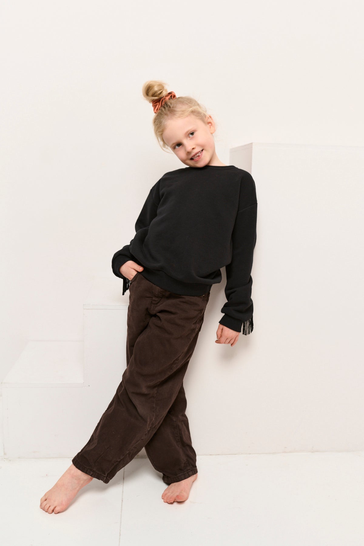 Bluza dziecięca z frędzlami ANDALUCIA NEGRA