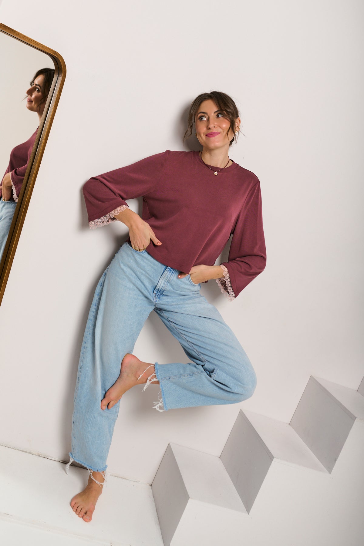 Sweterek PILAR REMOLACHA