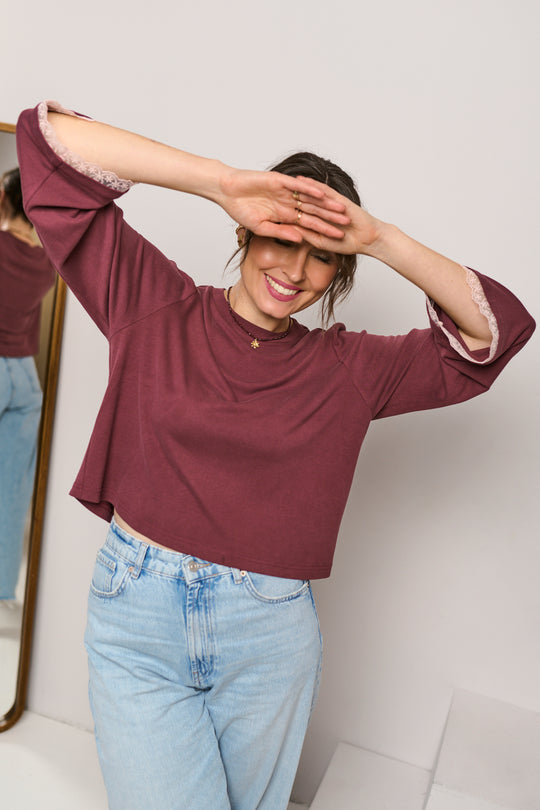 Sweterek PILAR REMOLACHA