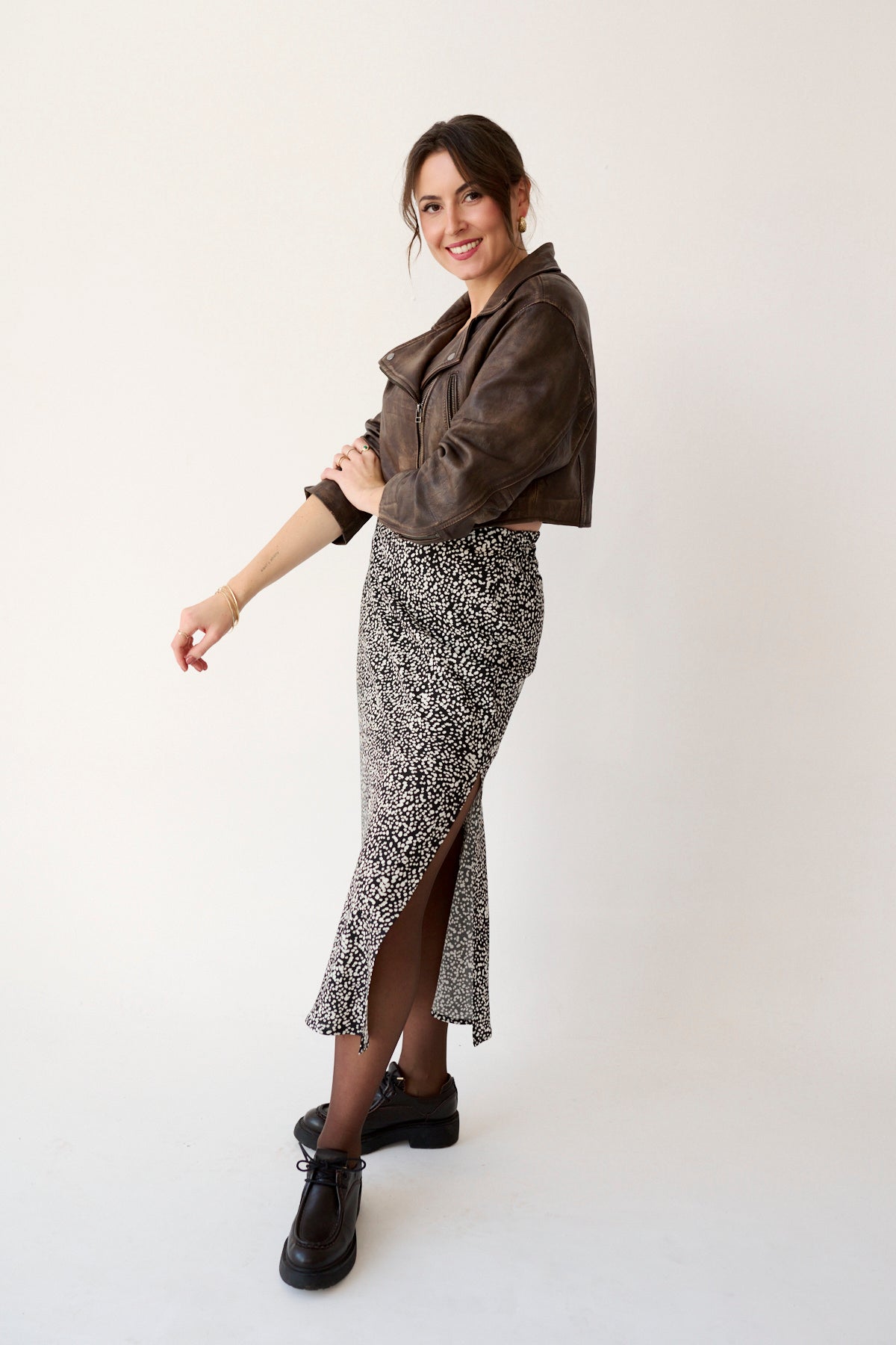 Spódnica MORELLA z rozcięciem ARENOSA