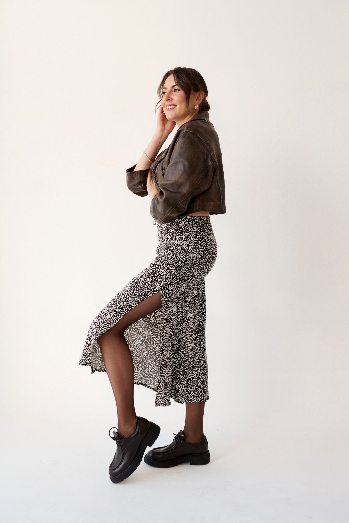 Spódnica MORELLA z rozcięciem ARENOSA