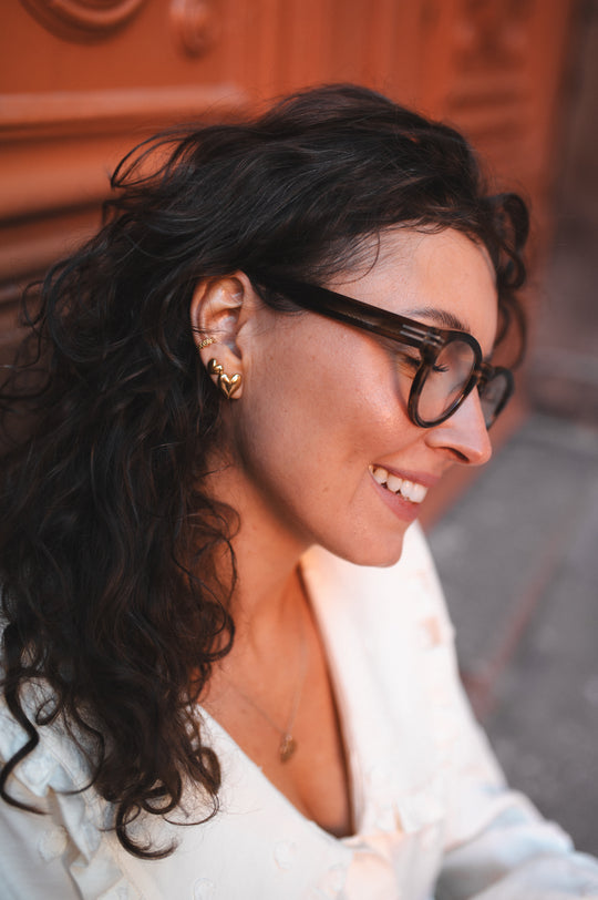 Kolczyki serca pełne na sztyft (małe) MATYLDA ZIELIŃSKA