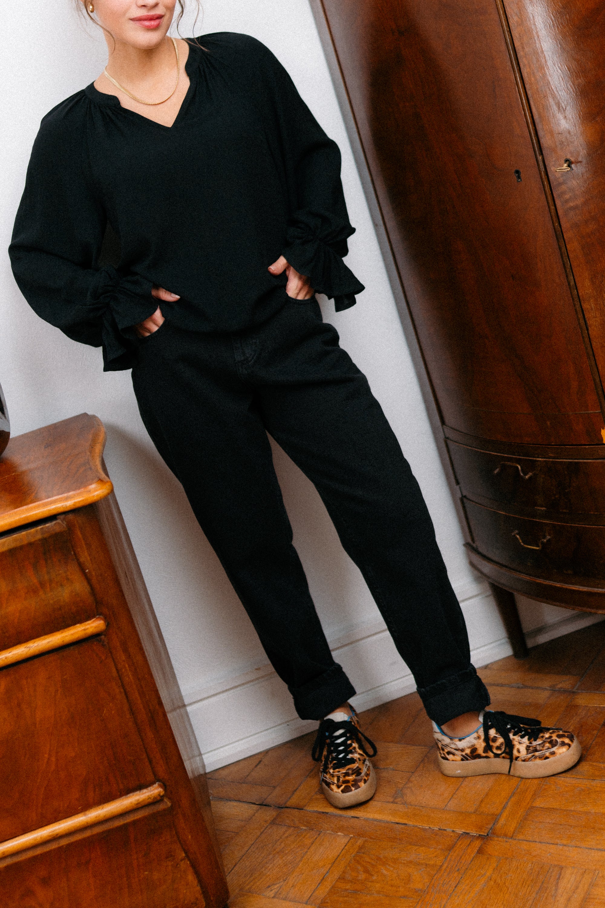 Spodnie JEANS CALPE NEGRO