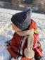 dziecięca granatowa czapka bawełniana  - CORUNA OSCURA