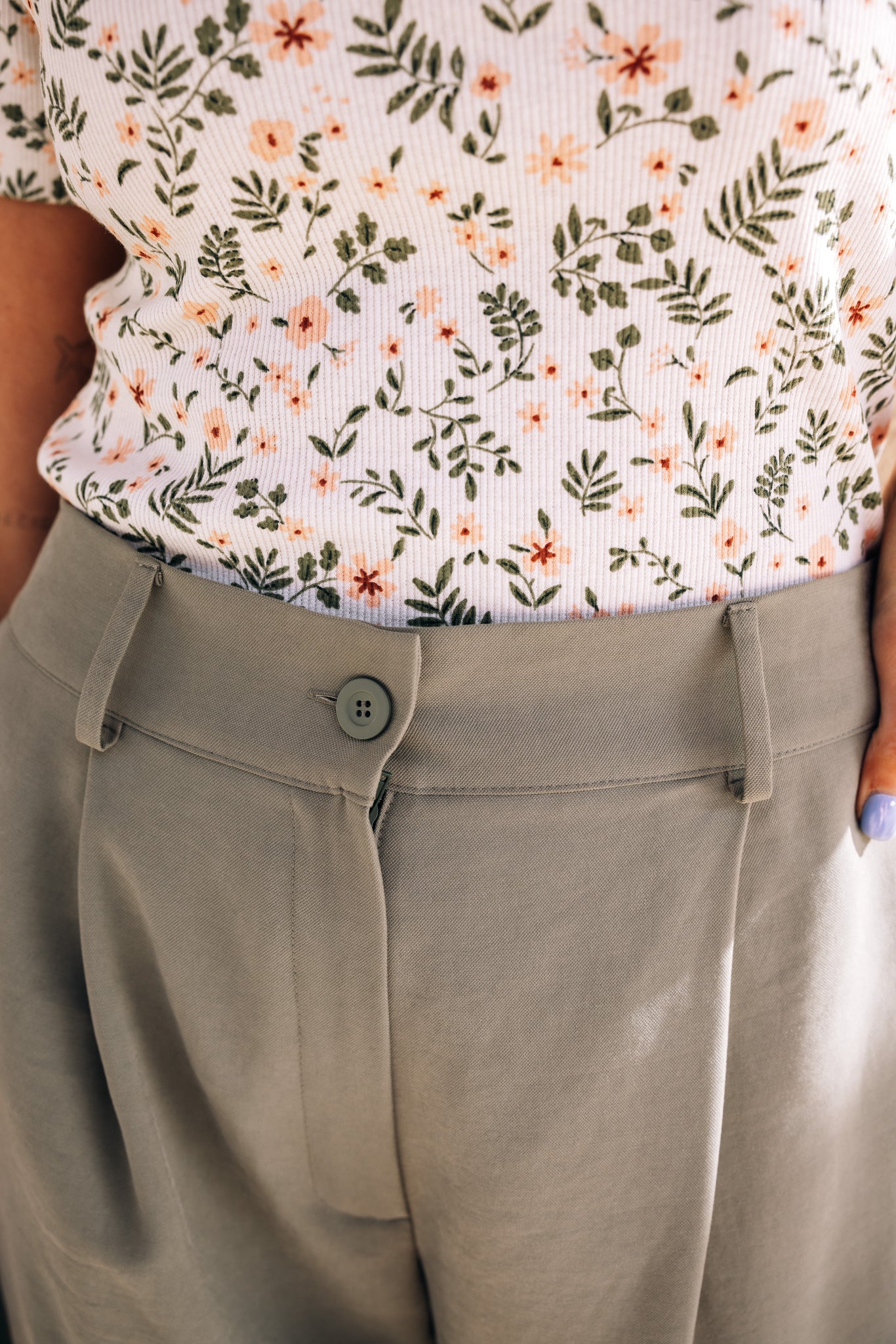 Spodnie EMMA EUCALIPTO