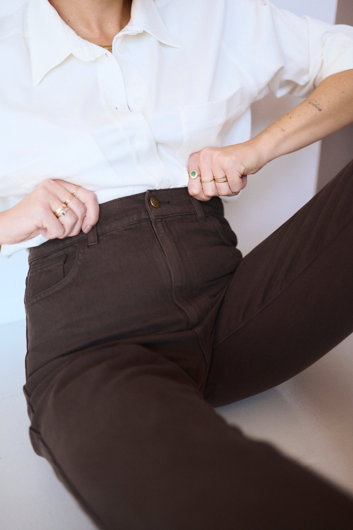 Spodnie JEANS CHOCOLATE CON NATA