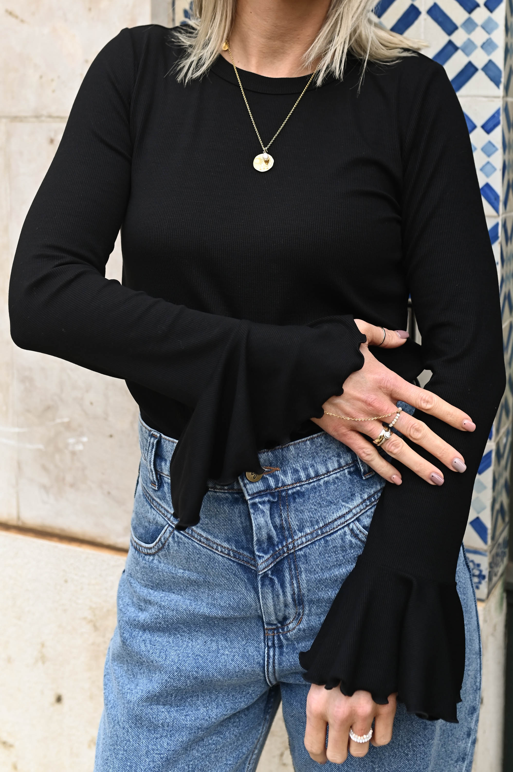 Longsleeve SANTANA NEGRO