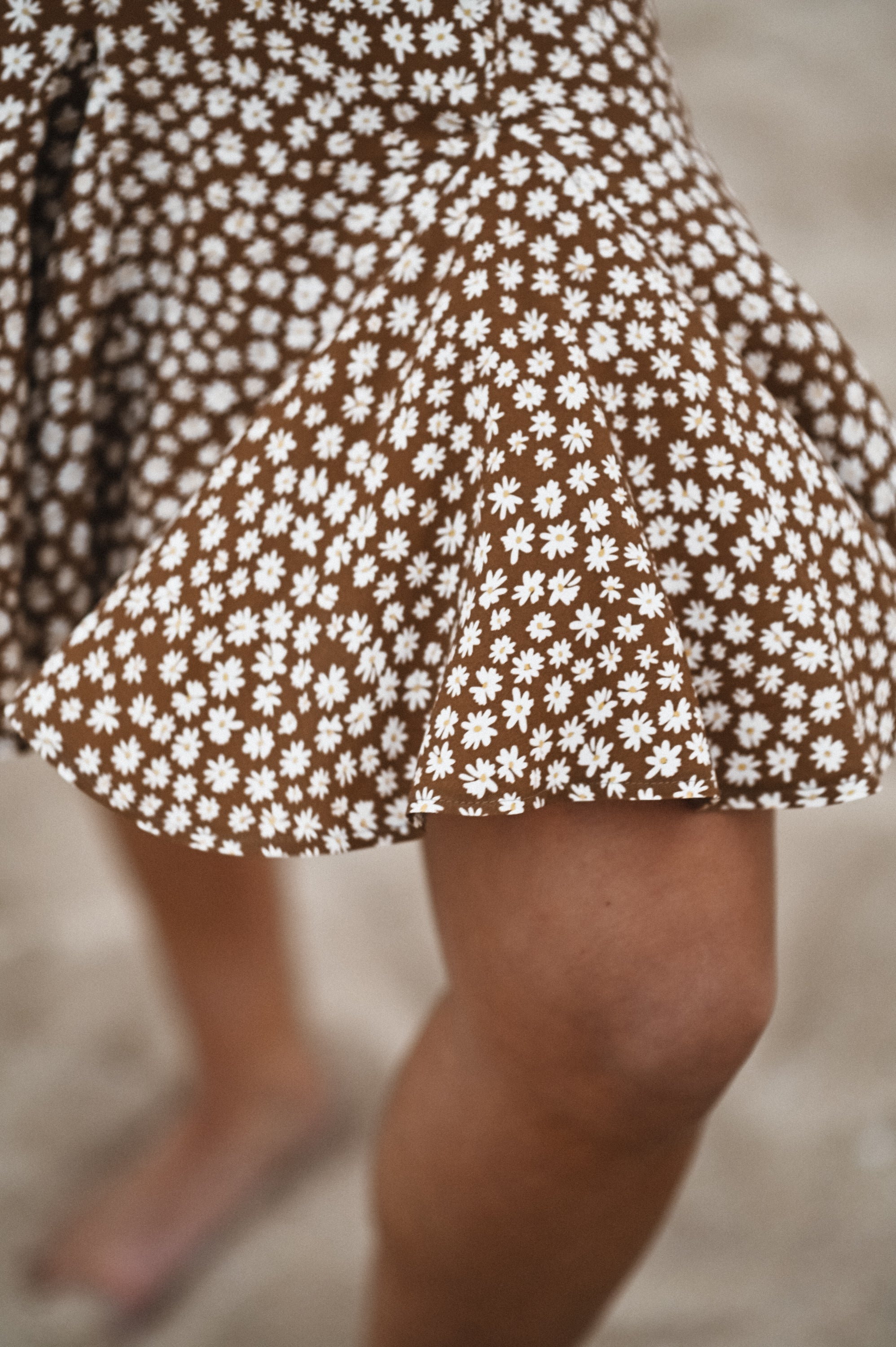 Spódnica GODETY MOSTAZA