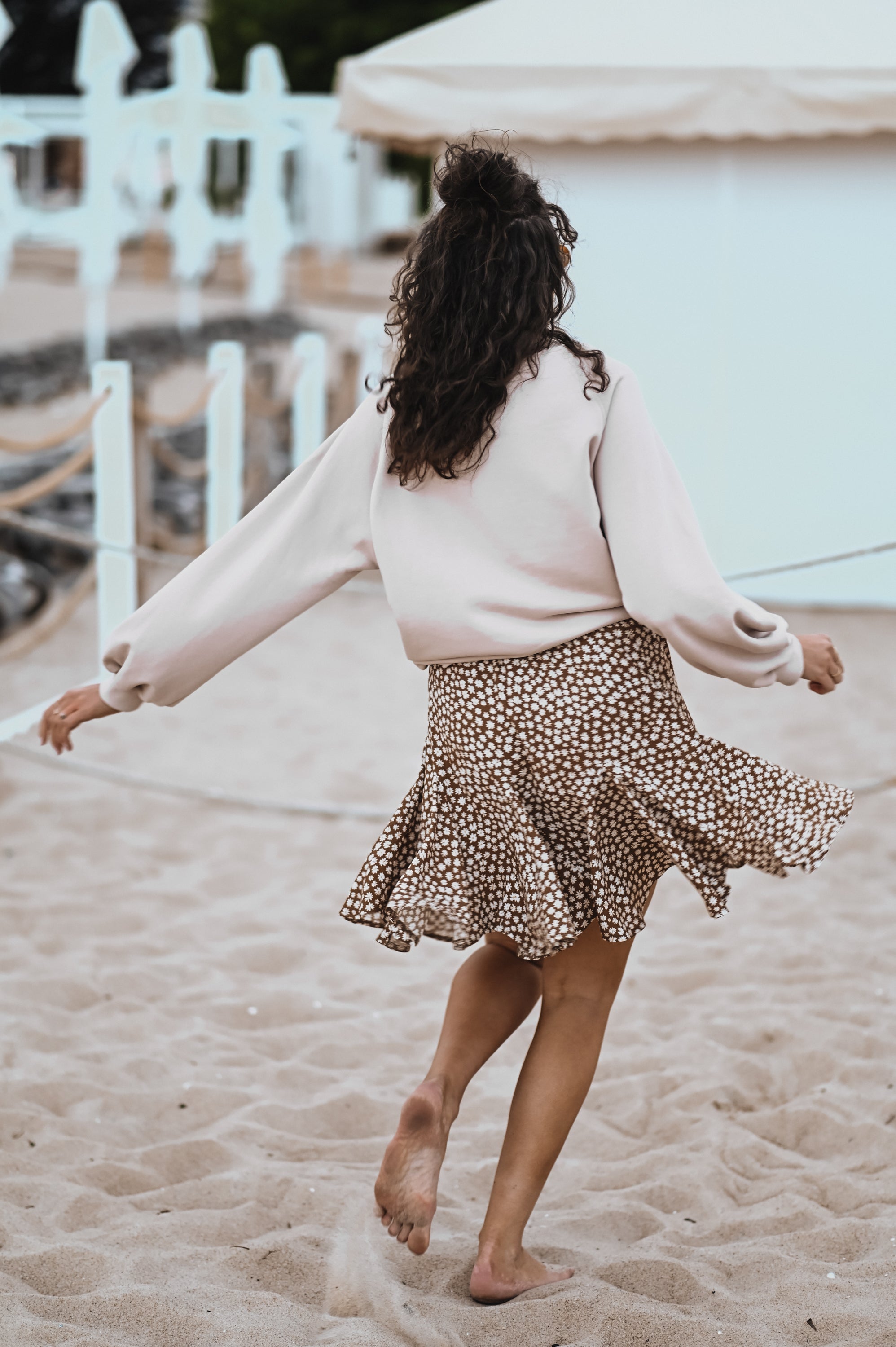 Spódnica GODETY MOSTAZA