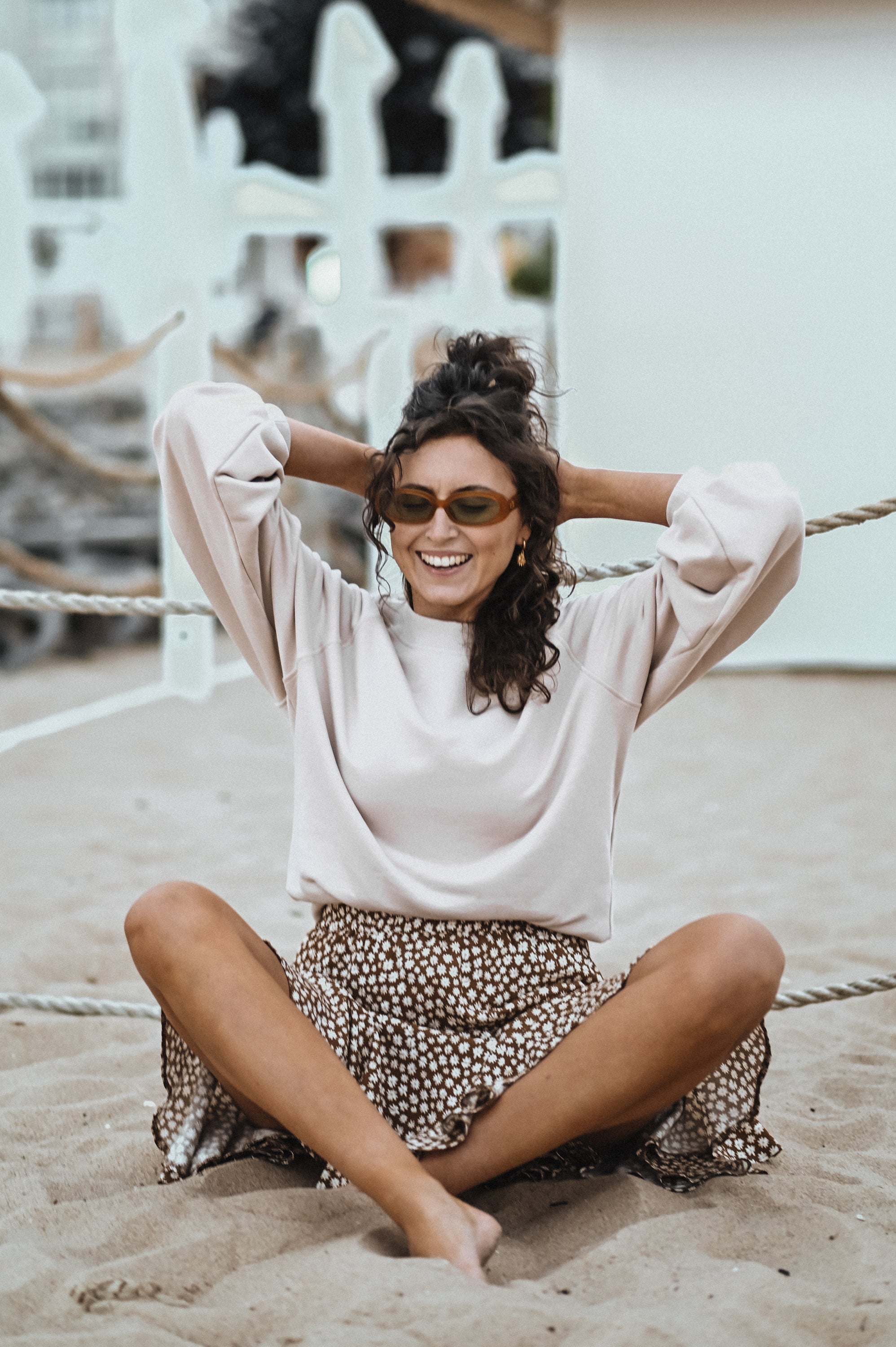 Spódnica GODETY MOSTAZA