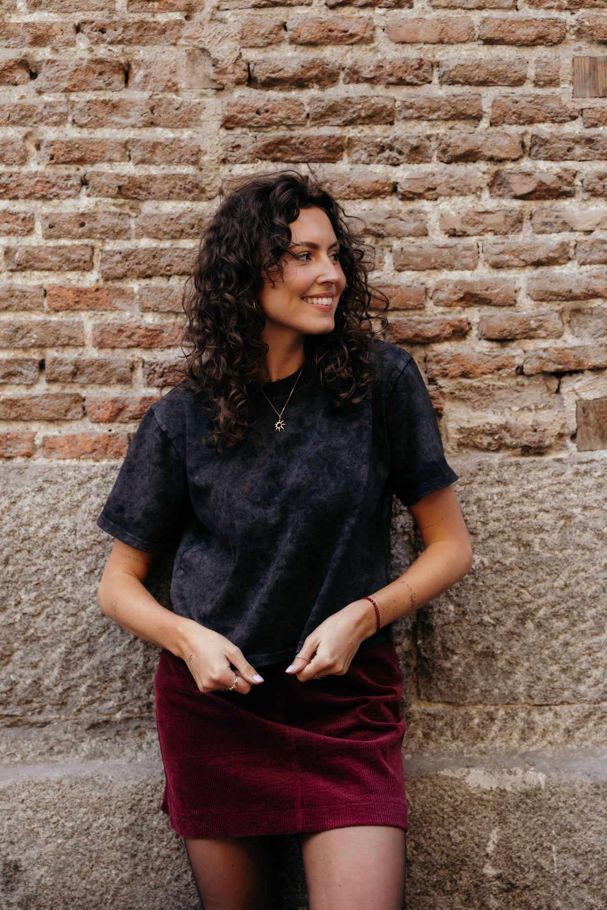 Spódnica sztruksowa SOMBRA CEREZA