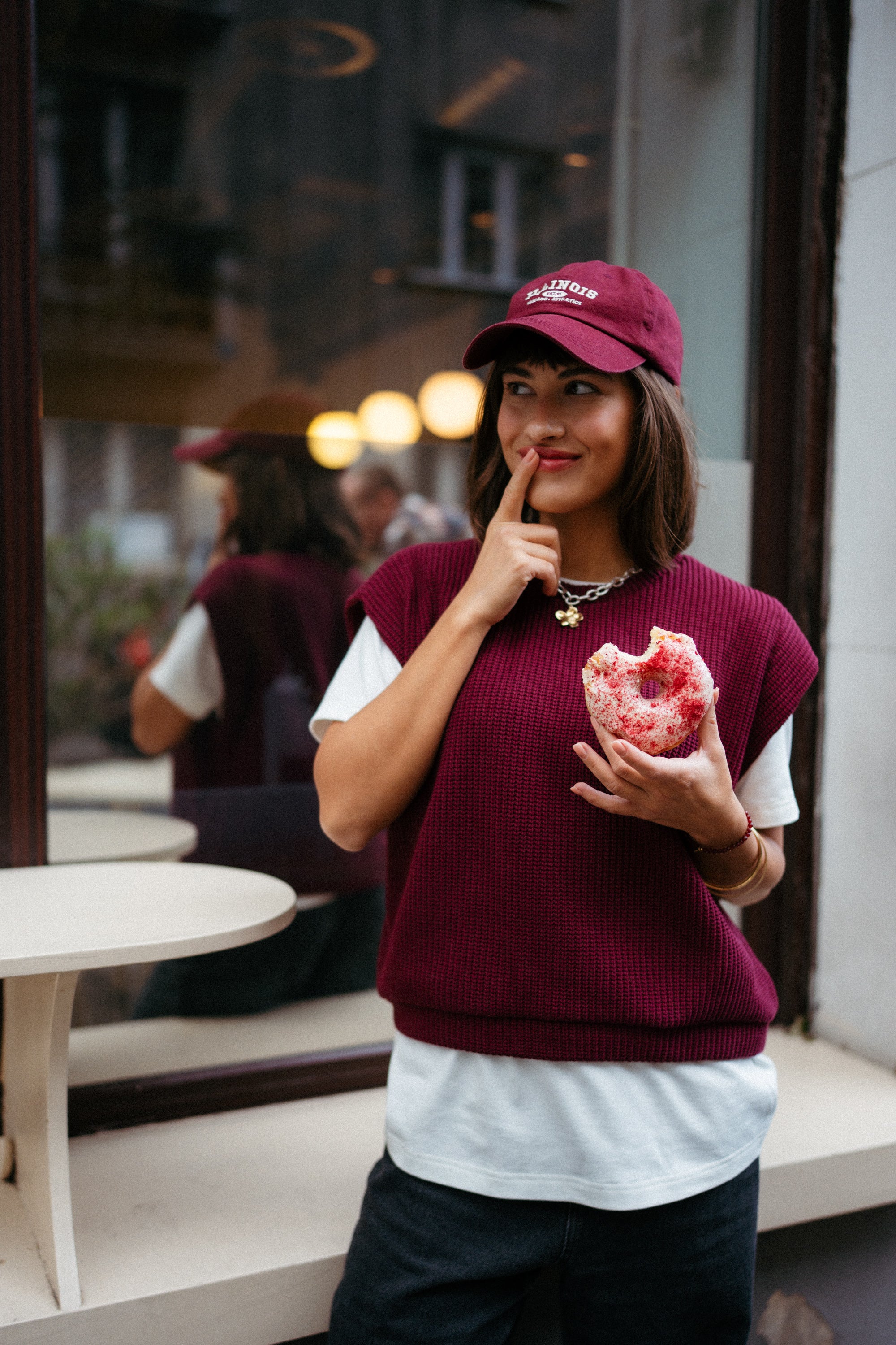 Kamizelka ARIANA BURGUND