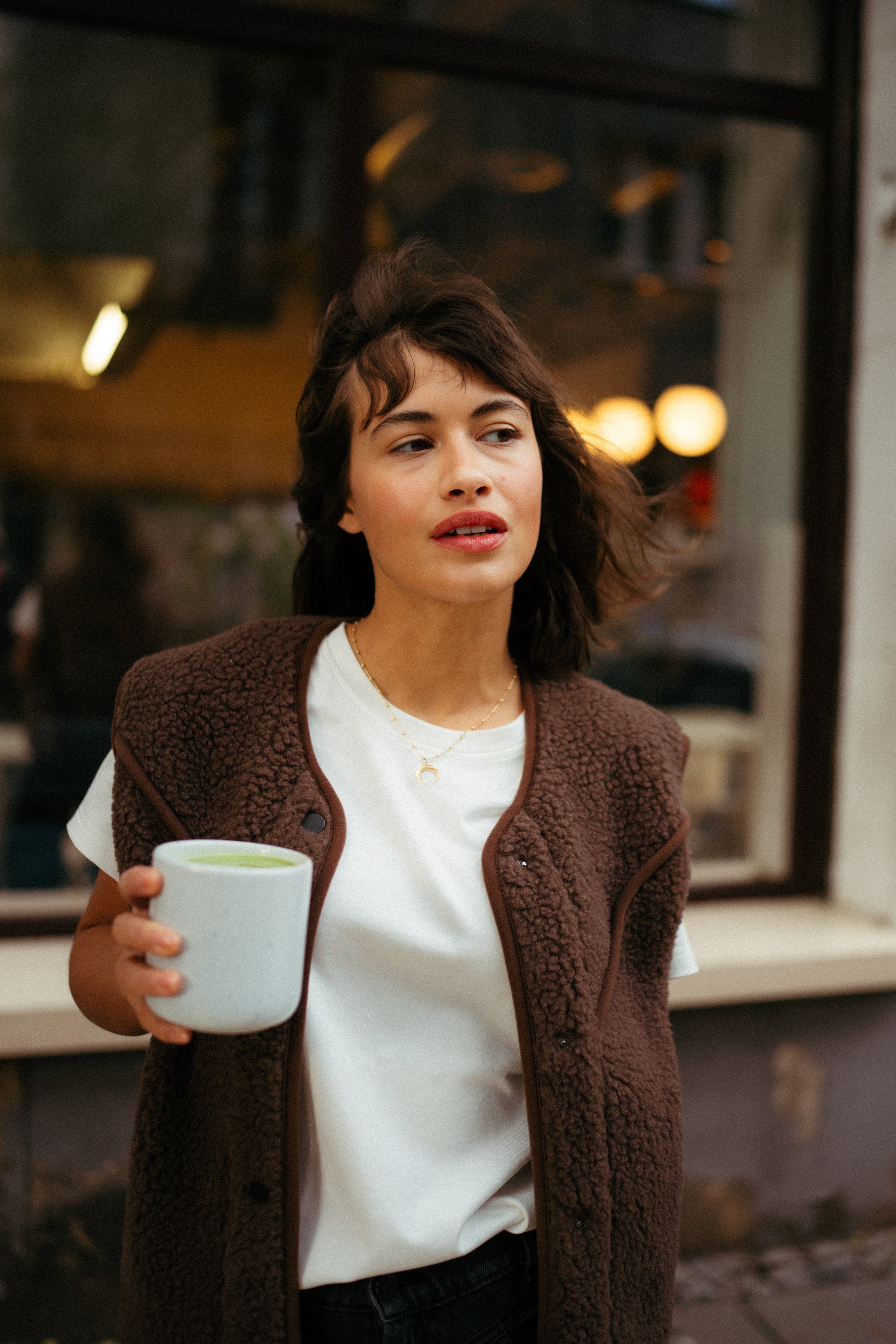 Kamizelka MERINO ZULI & ALWERO CHOCO